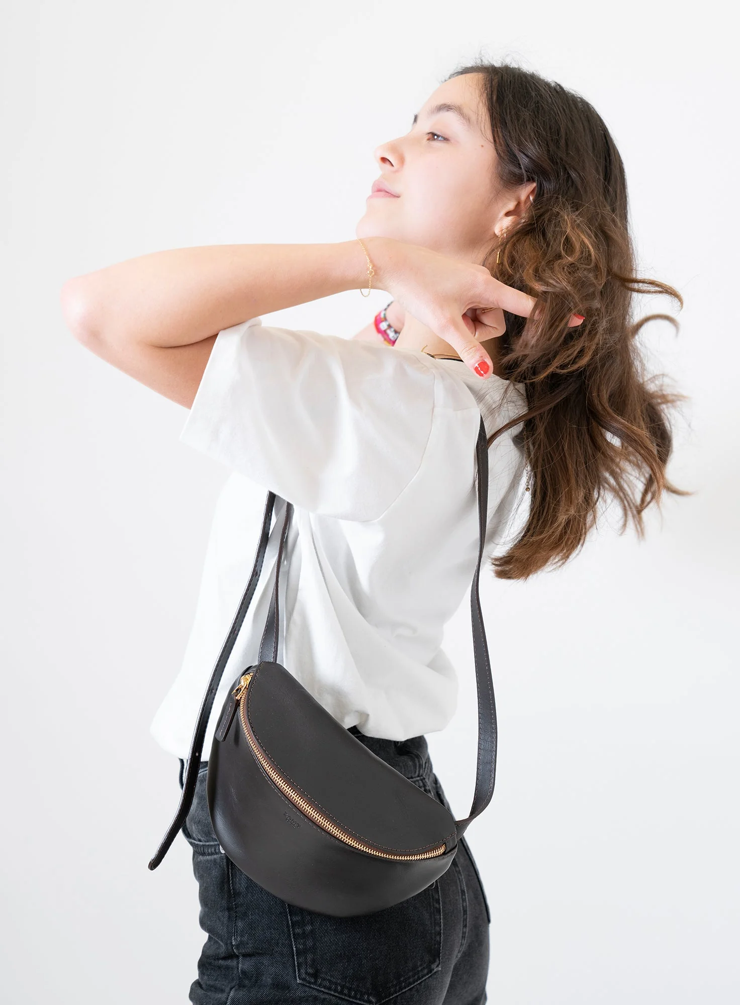 Hip Bag Can Black Gold