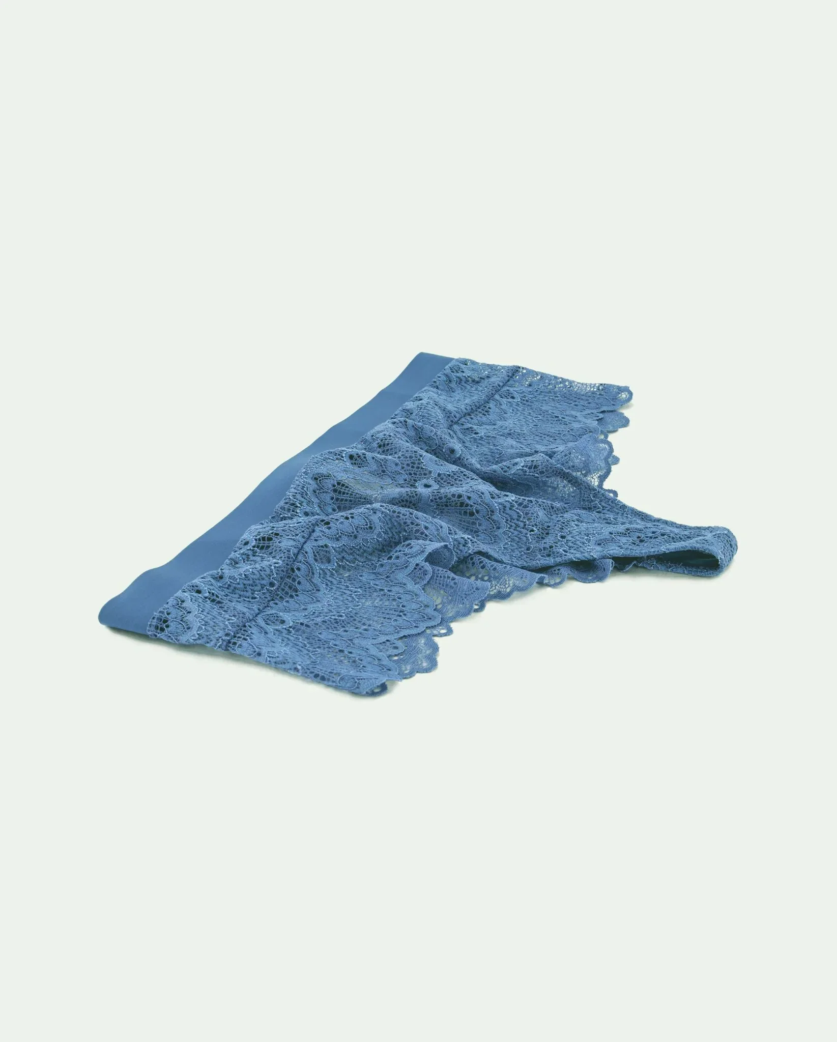 Lace Highwaist String Stormy Sky Blue