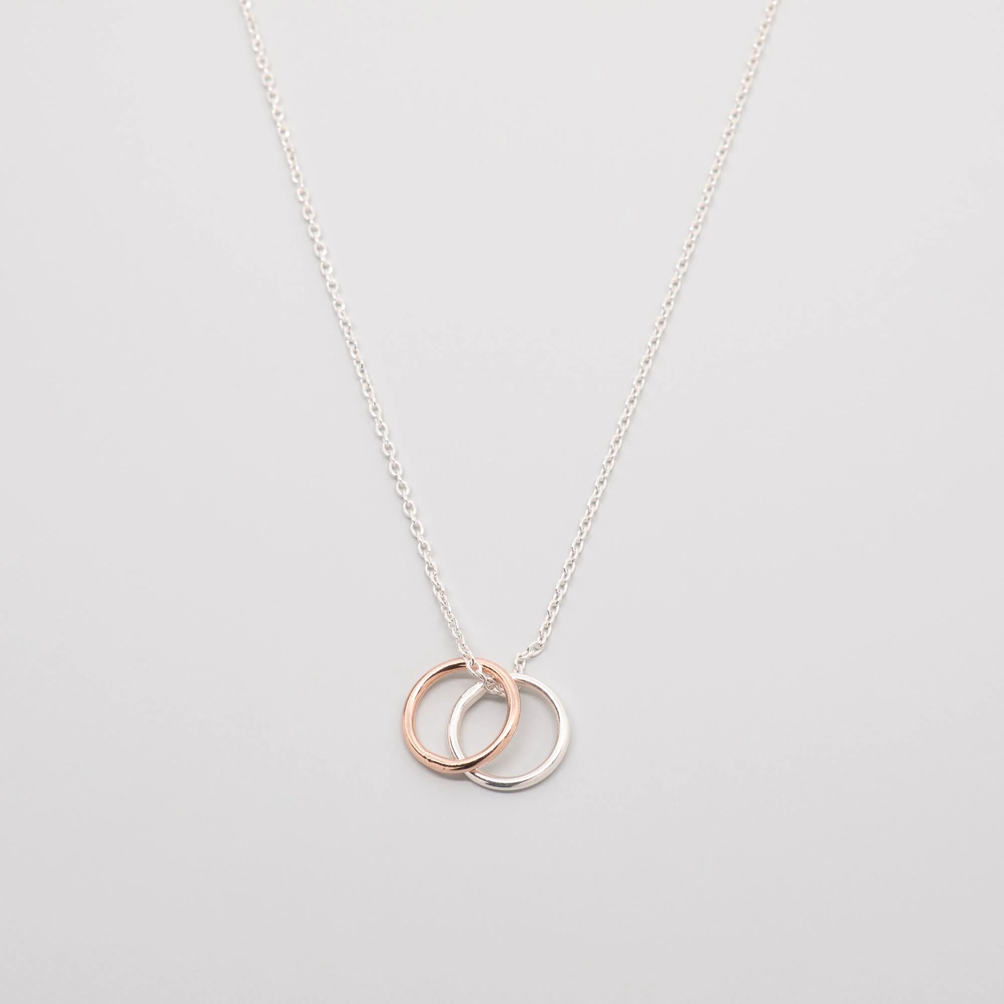 Bicolor Circle Necklace