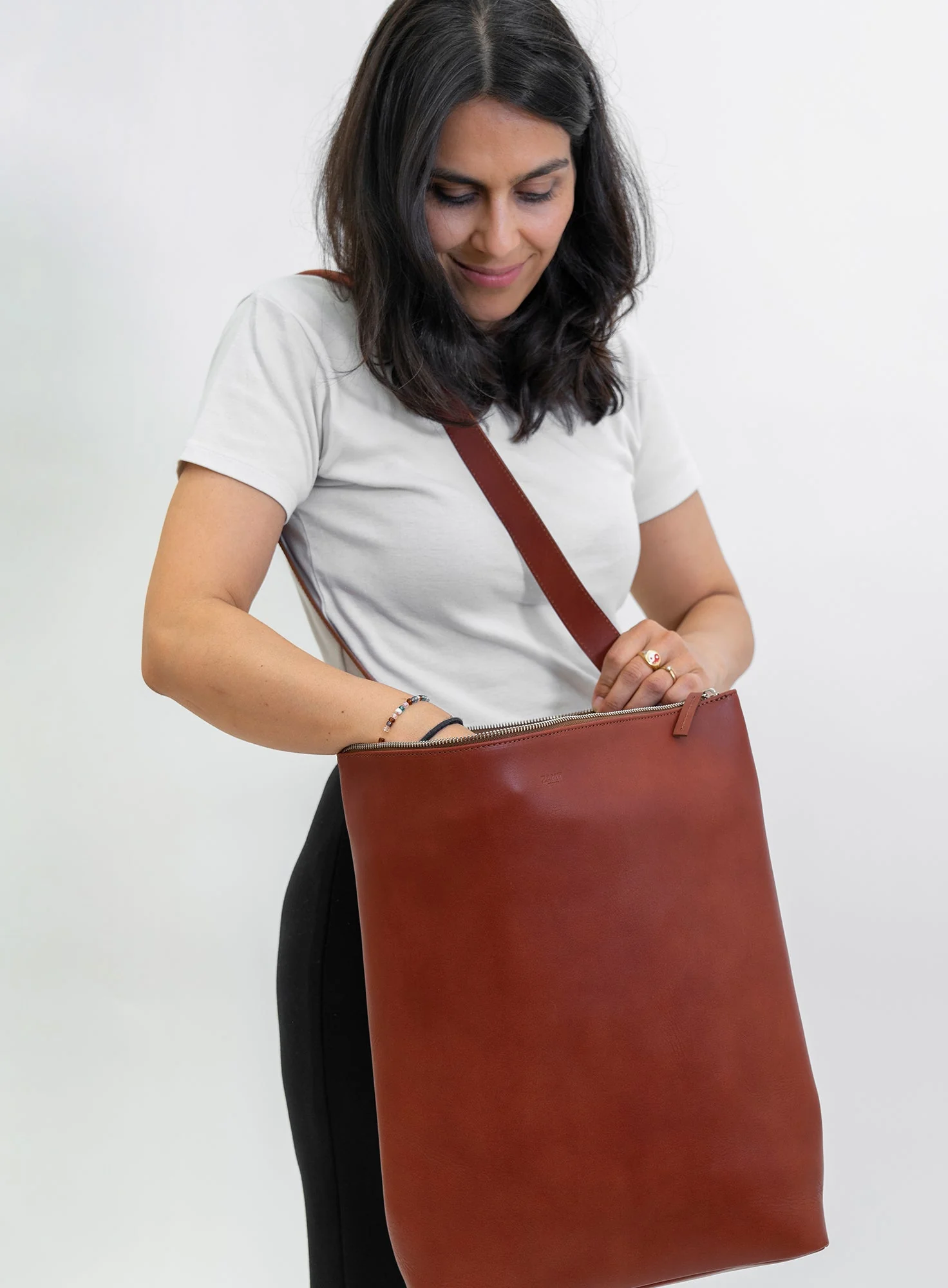 Tote Backpack Elliot Cognac