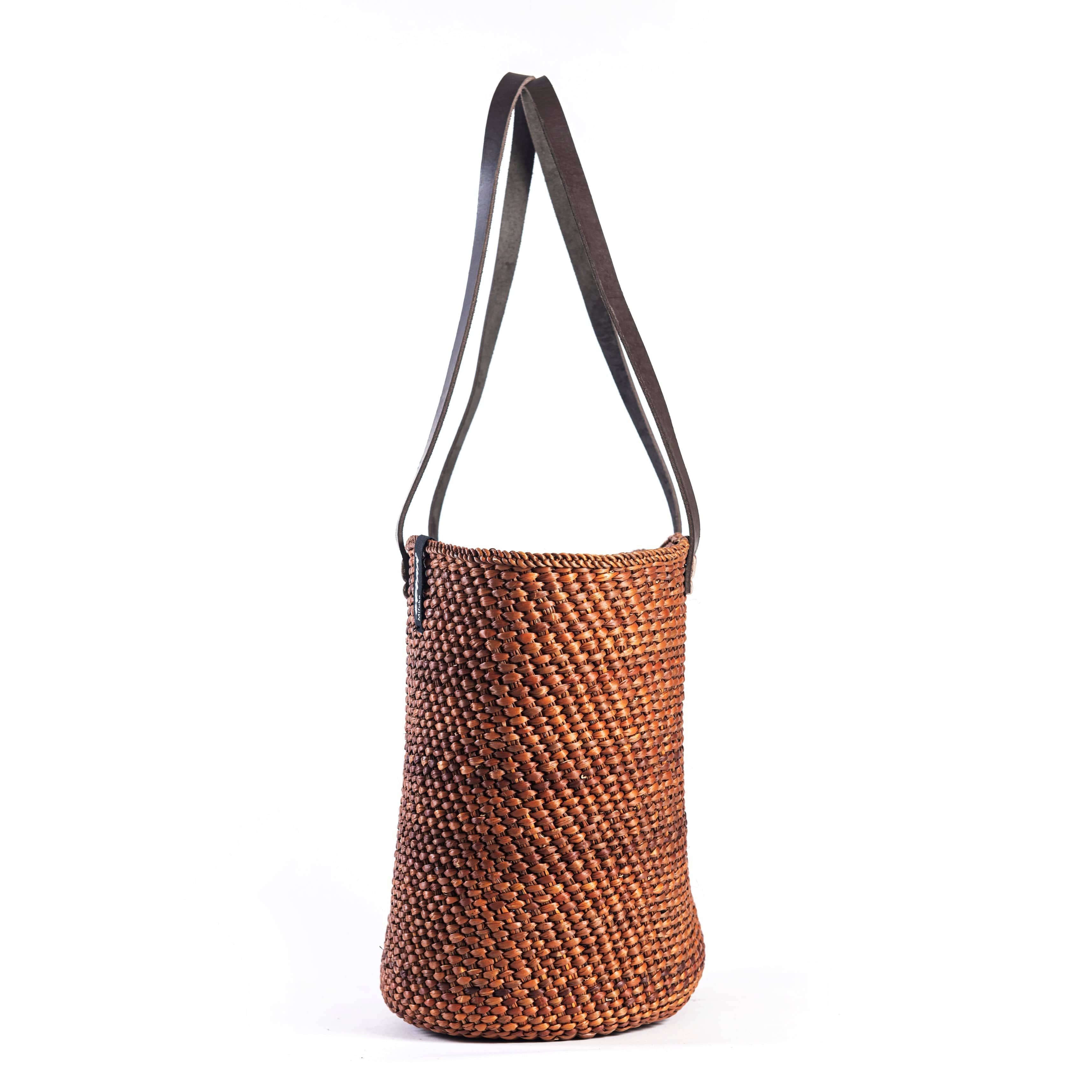 Iringa Shopper Basket Chestnut Brown M