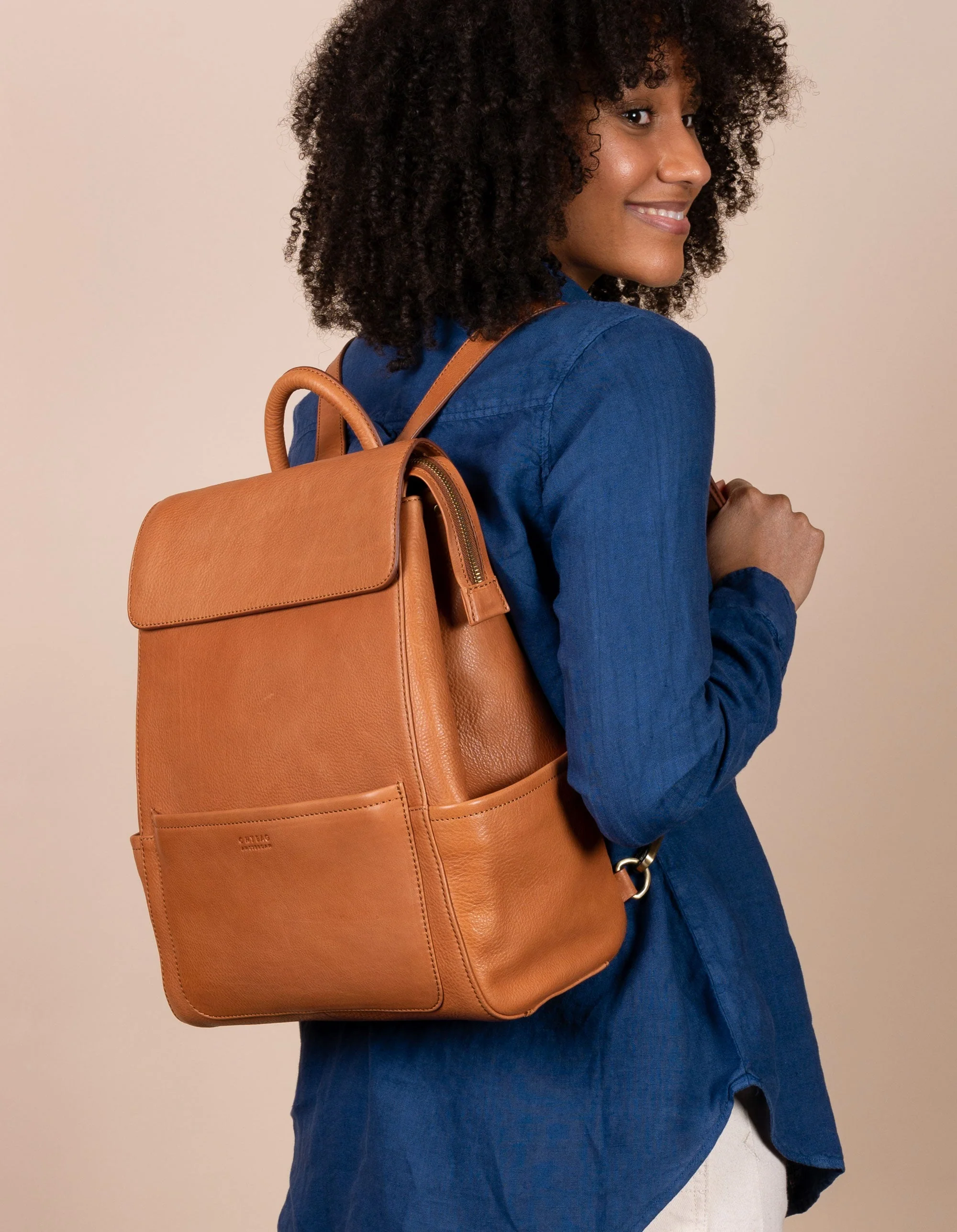 Jean Backpack Soft Grain Leather Wild Oak