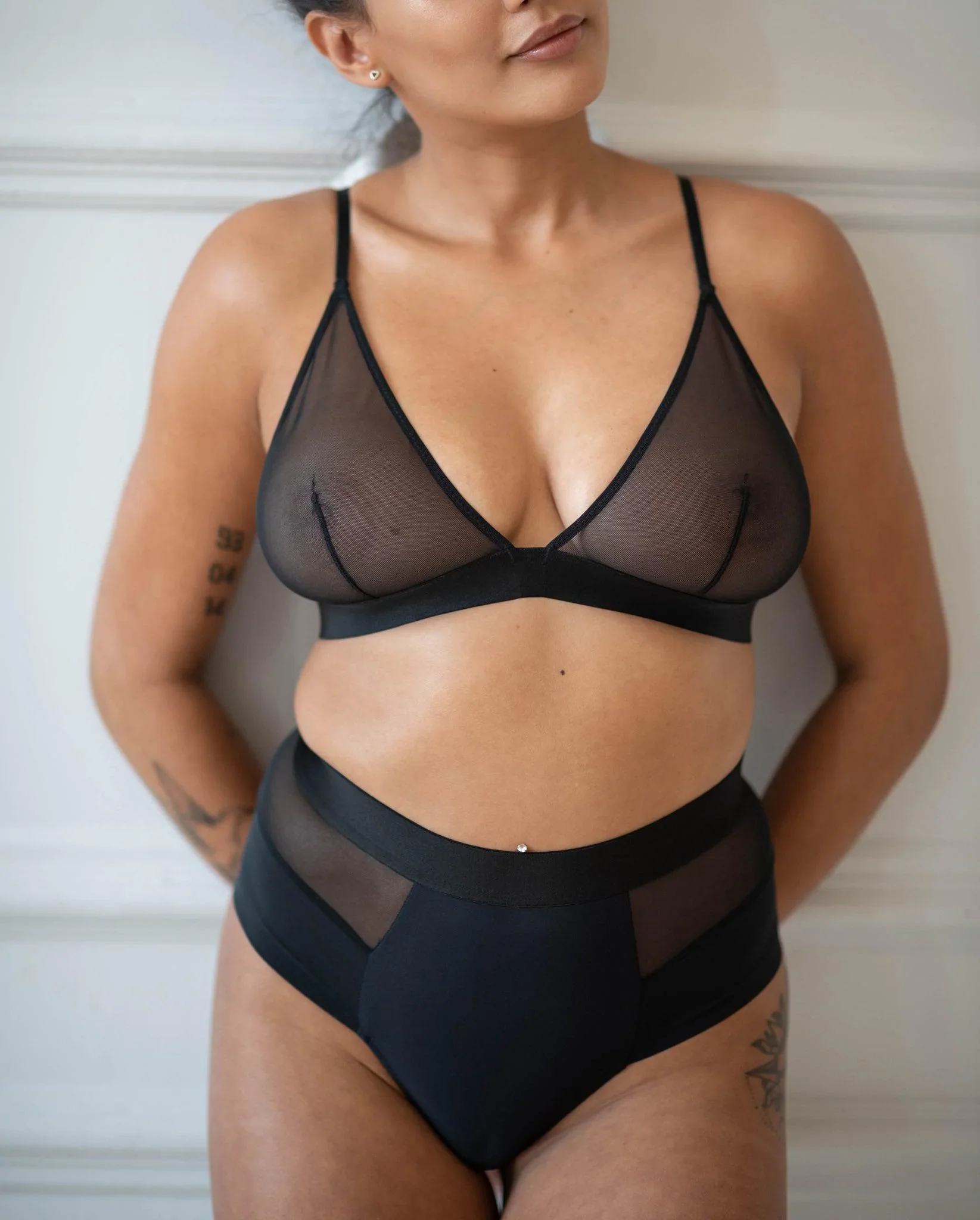 Mesh Bralette Mesh Mania Black