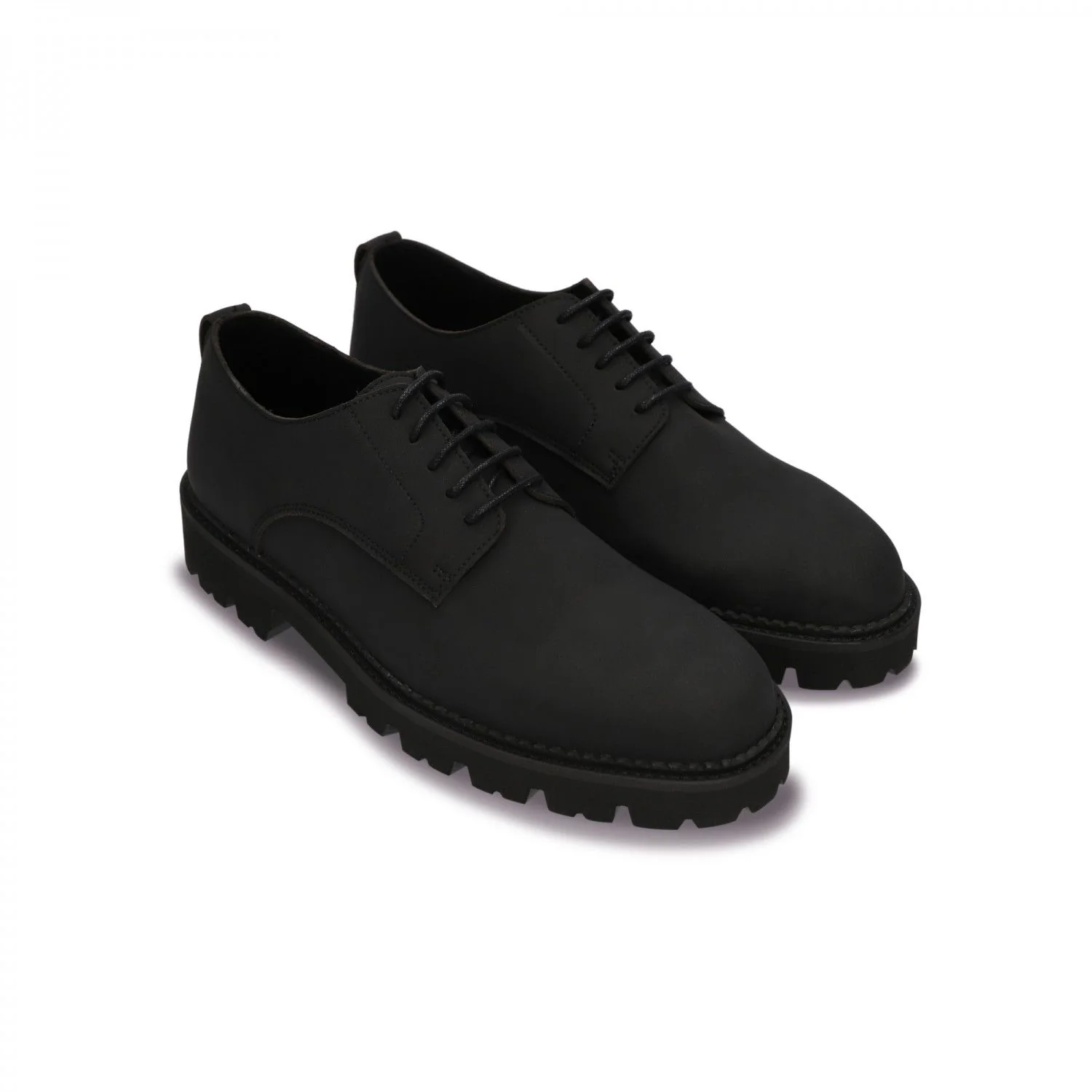 Adrien Vegan Derby Plain Toe Grey