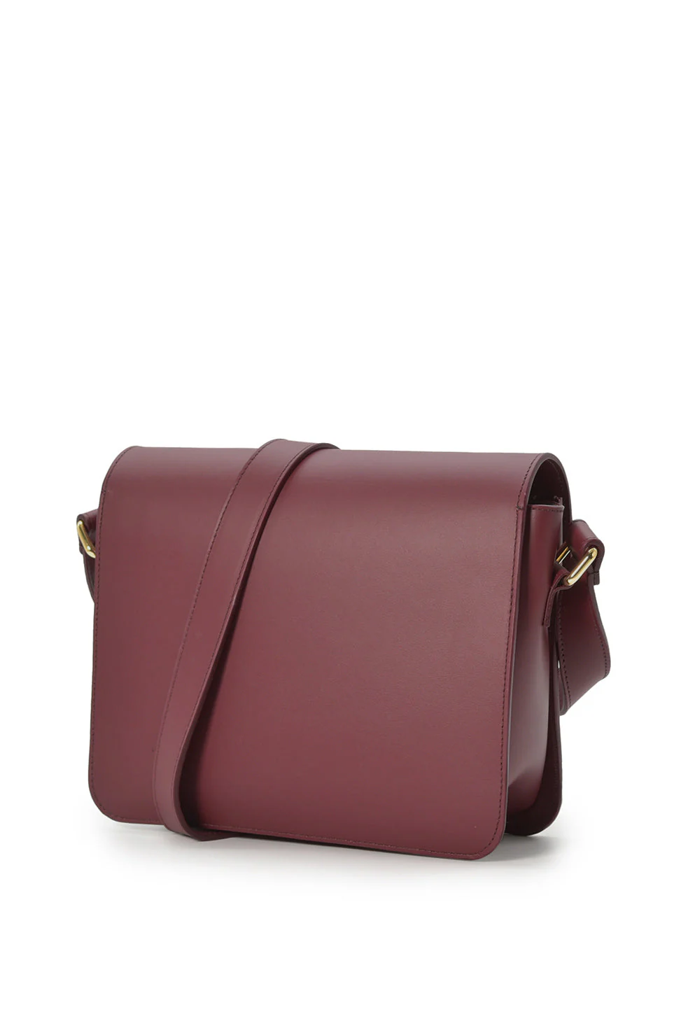 Square Shoulder Bag Burgundy