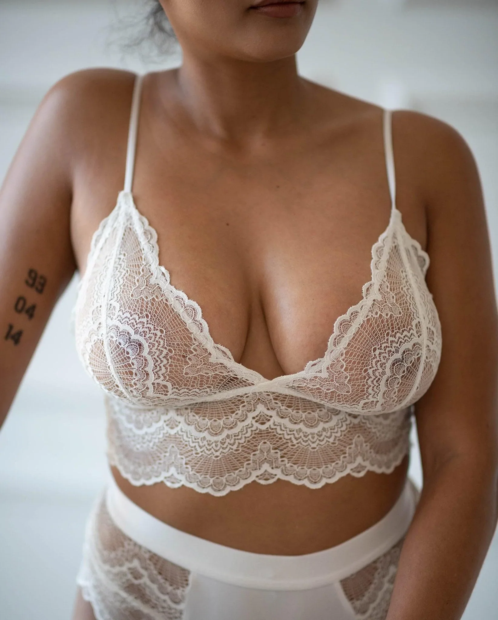 Lace Bralette Top Blanche White