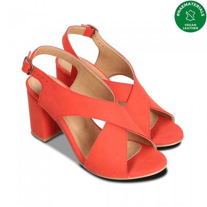 Jasmin Red Vegan Heels
