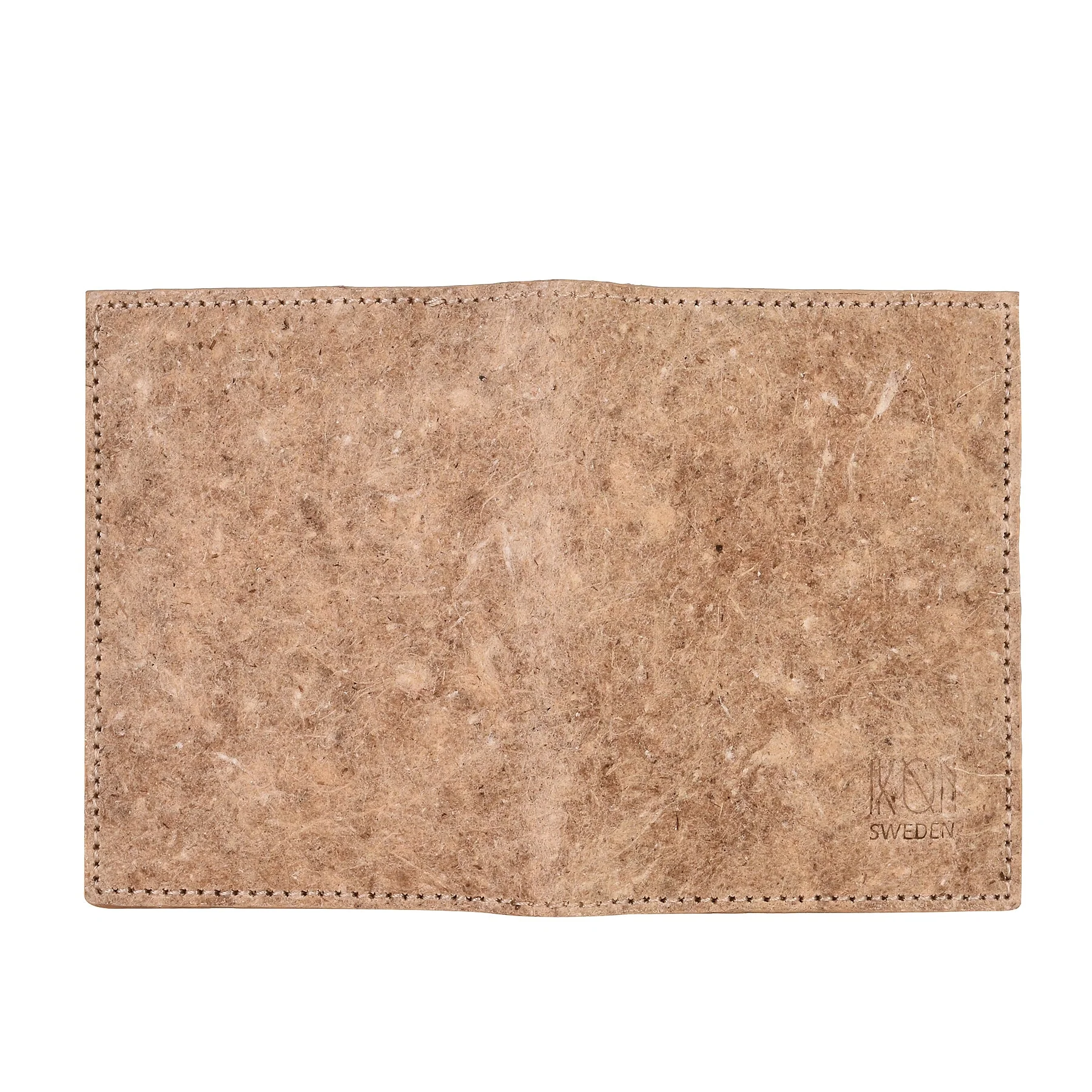 Coconut Leather BiFold Card Holder Beige