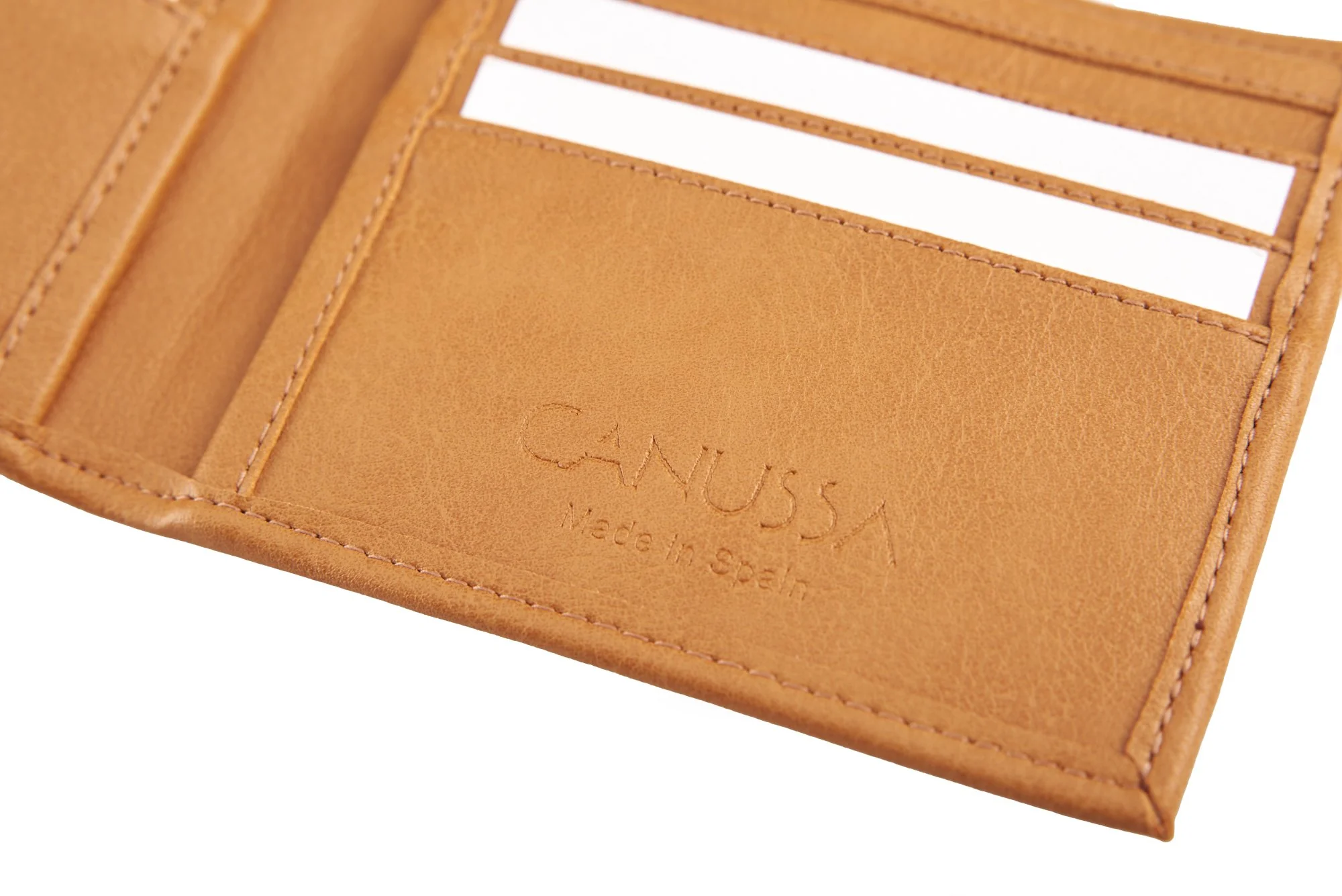 Slim Vegan Wallet Camel