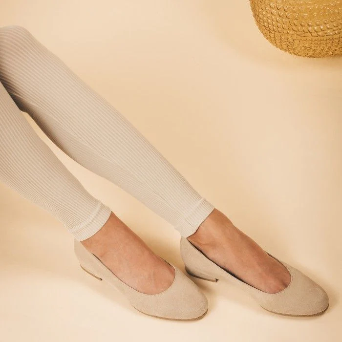 Fresia Beige Vegan Ballerinas