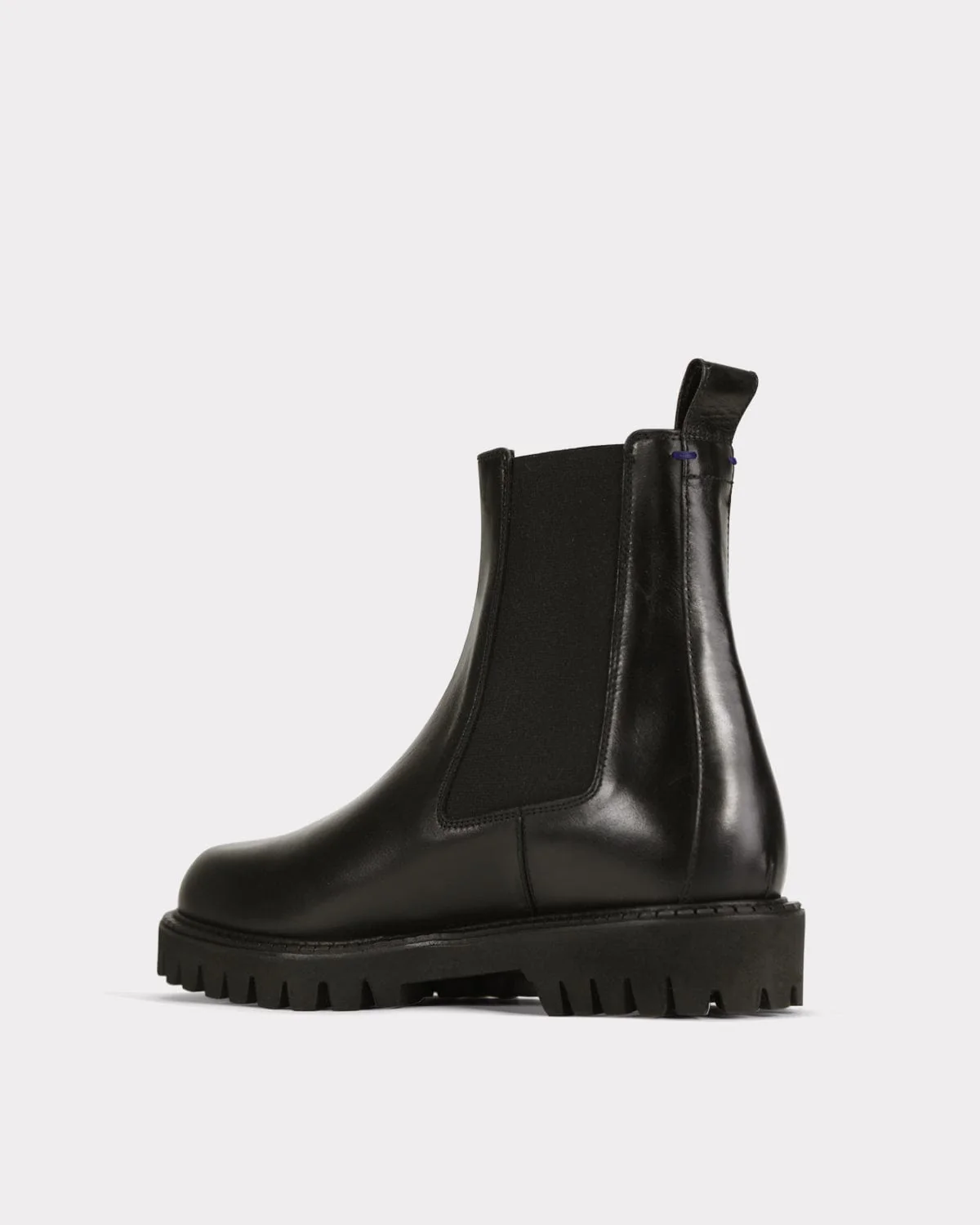 The Leather Lug Sole Black