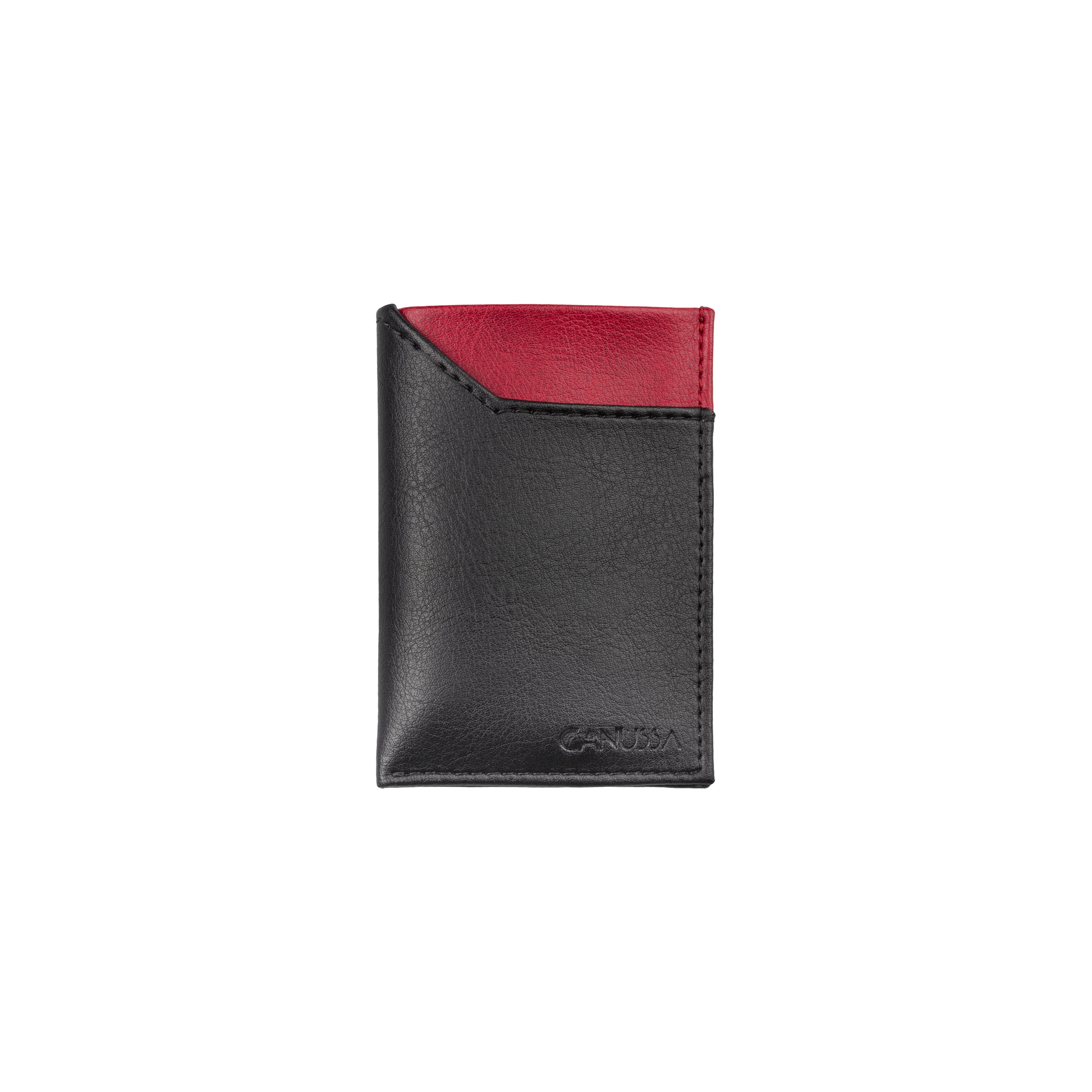 Wallet Vegan Card Holder Black / Red