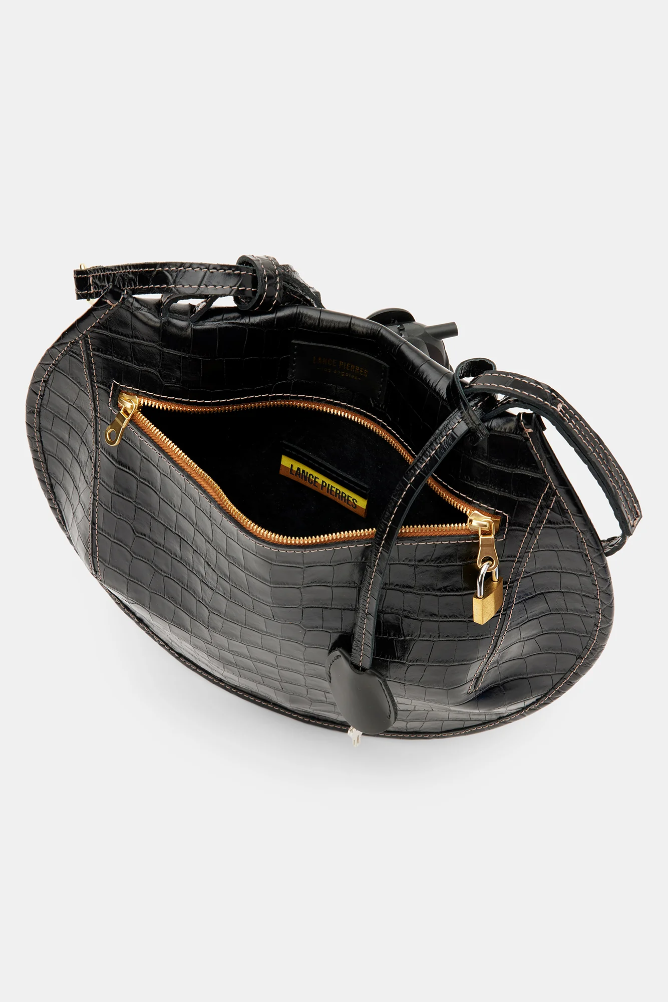 Lance Pierres Oroma 01 Saddle Bag - Carbon Croc