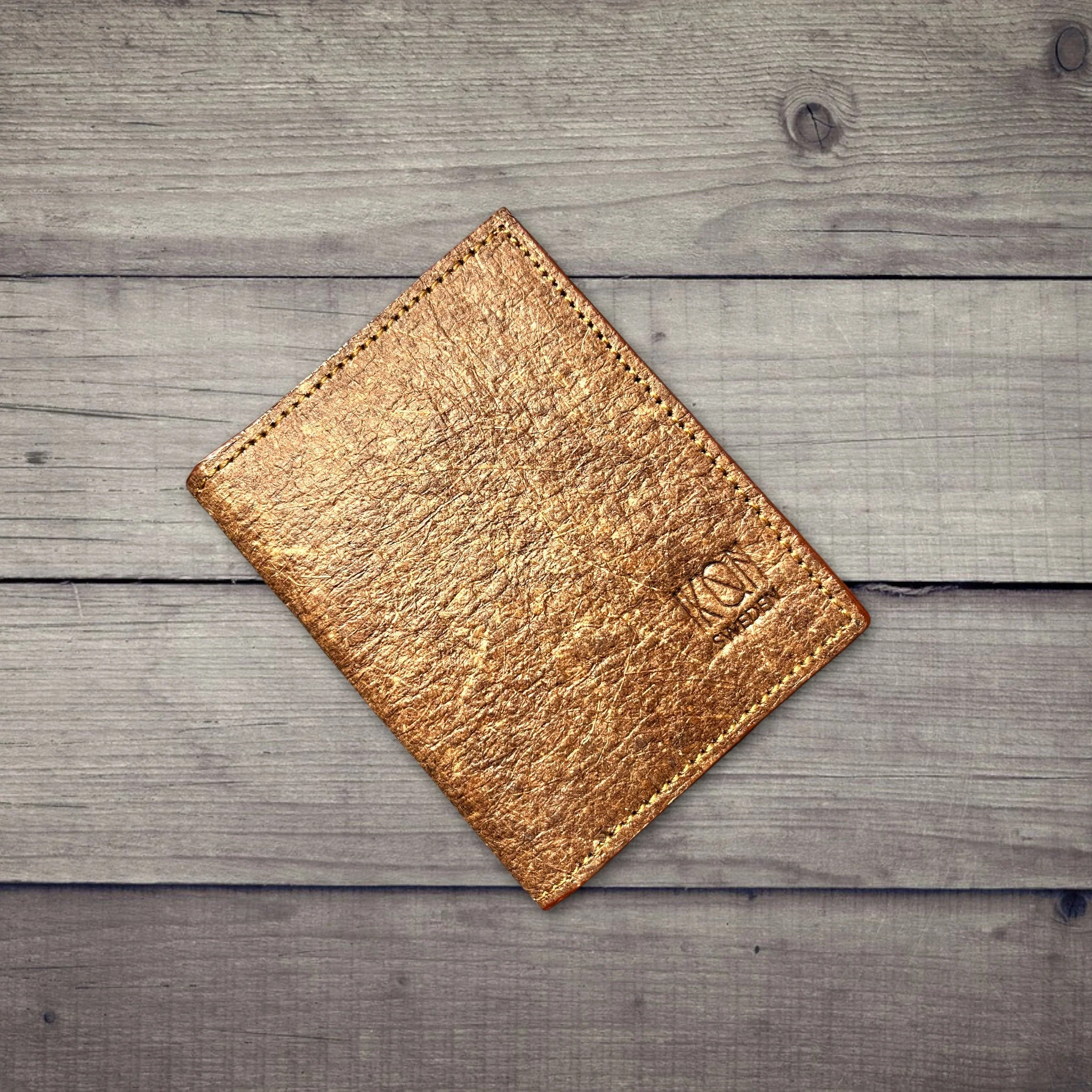 Coconut Leather Wallet Cutch Brown