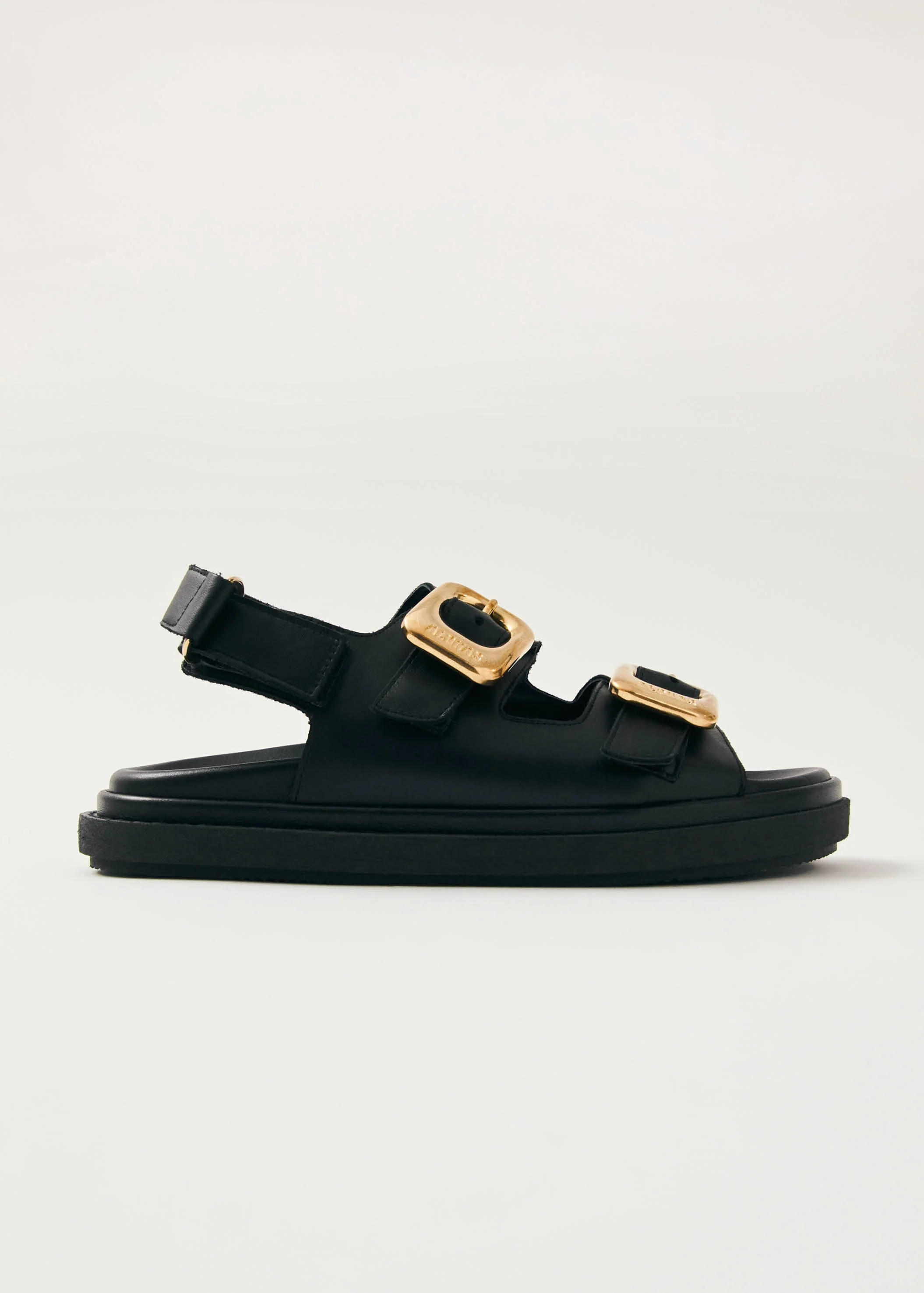 Daria Leather Sandals Black