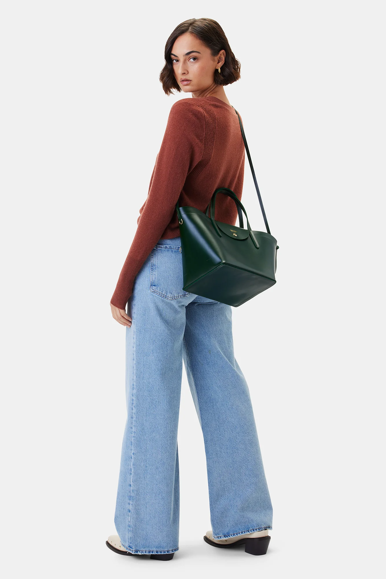 Lance Pierres Midiprism 01 Day Tote - Forest Green