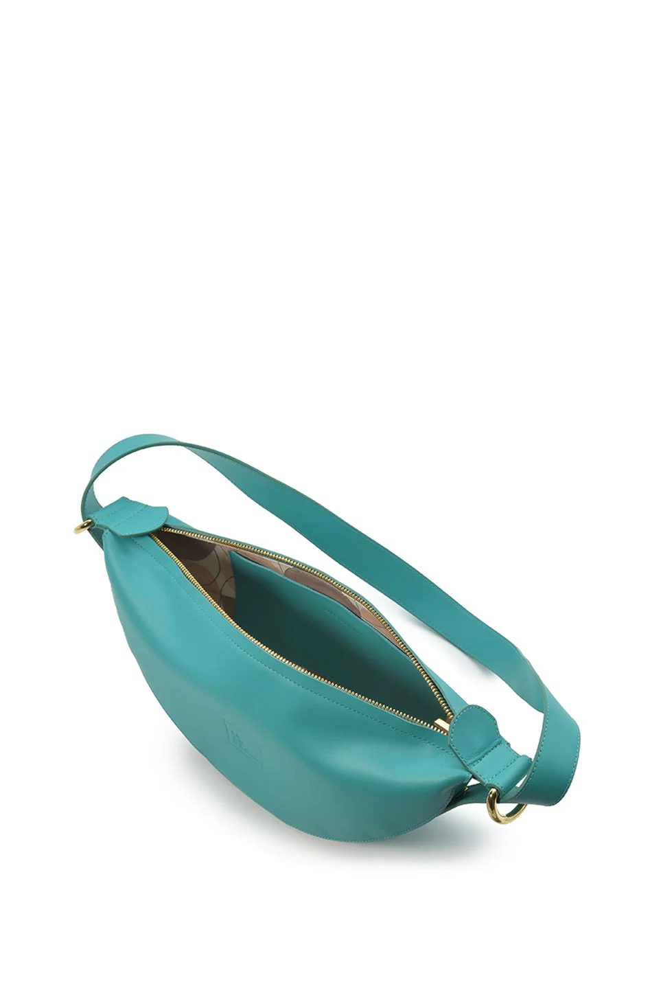Multi-Position Half Moon Shoulder Bag Turquoise