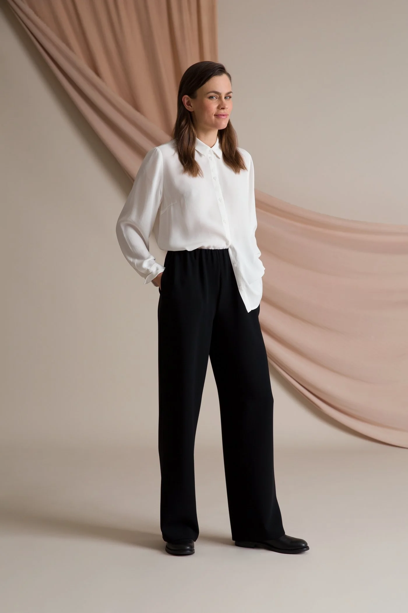 Keira Loose Fit Trousers Black