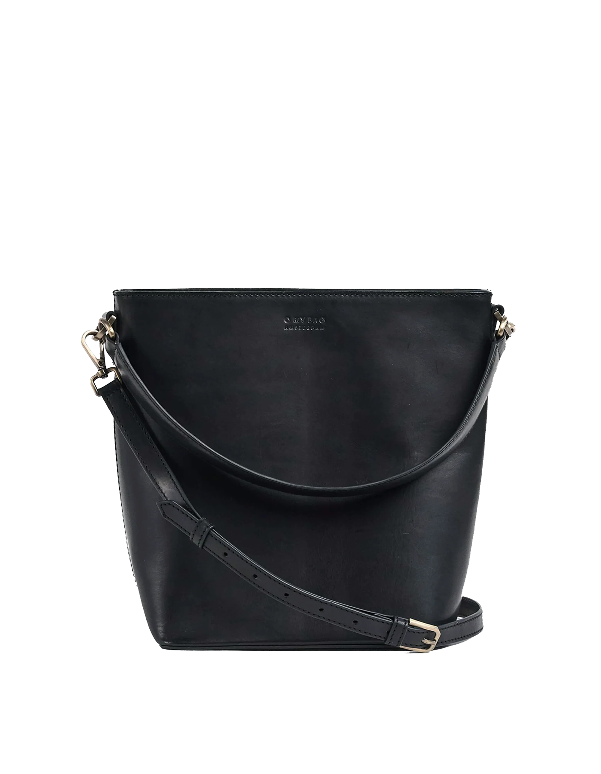 Bobbi Bucket Bag Maxi Black Classic Leather