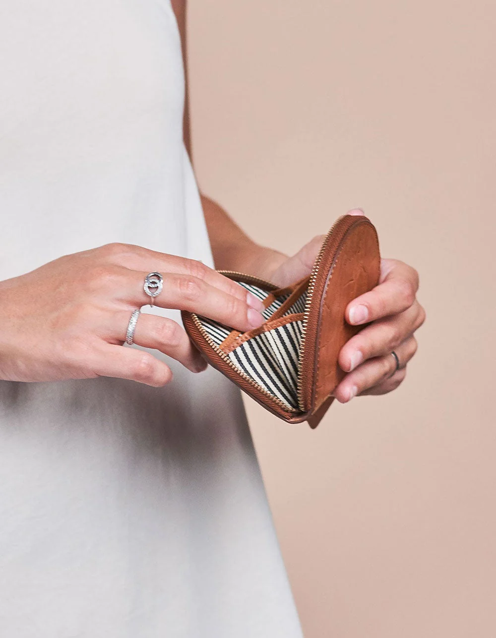 Laura Coin Purse Classic Croco Cognac