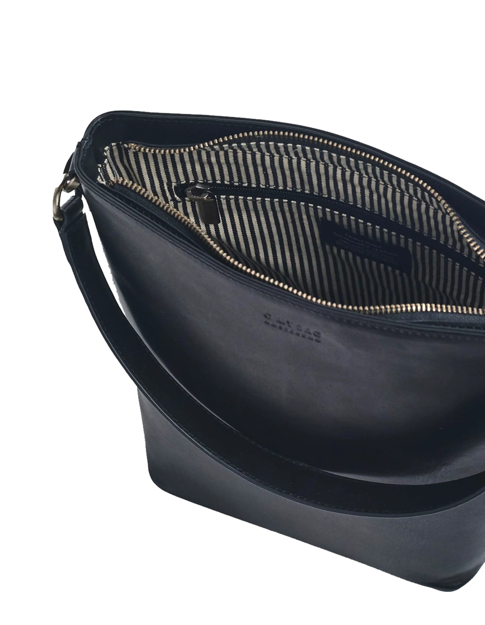 Bobbi Bucket Bag Maxi Black Classic Leather