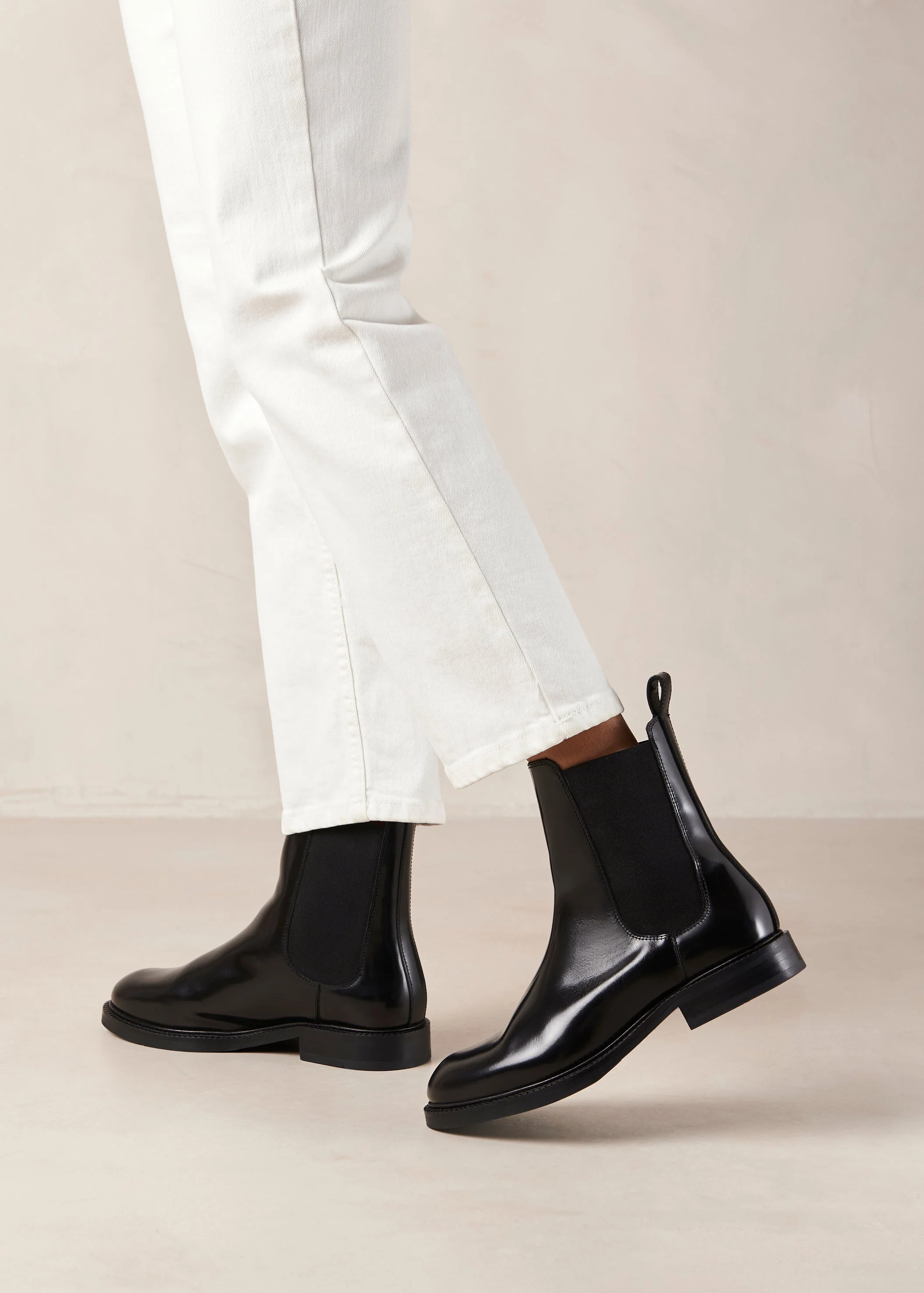 Lanz Leather Ankle Boots Black