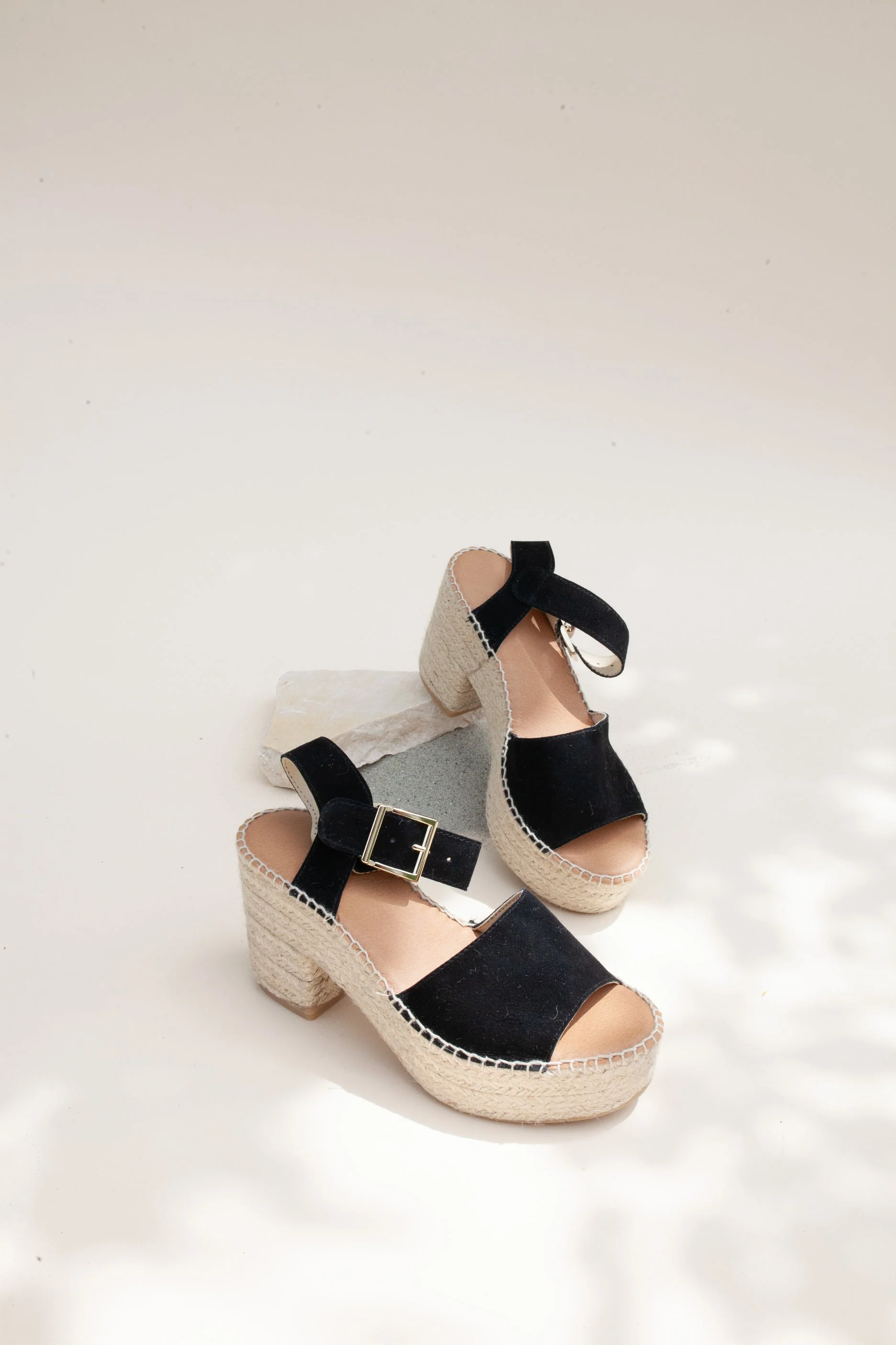 Black Platform Espadrilles
