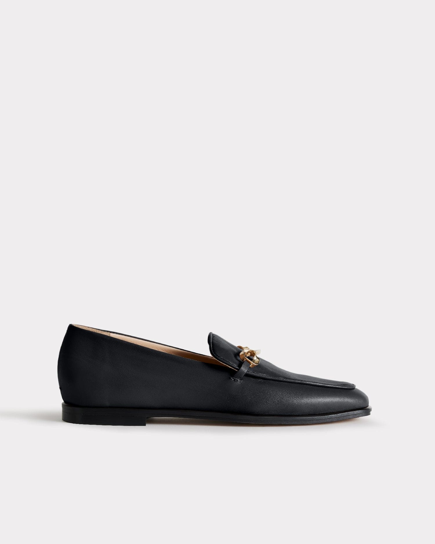 The Modern Moccasin Black With Hardware
