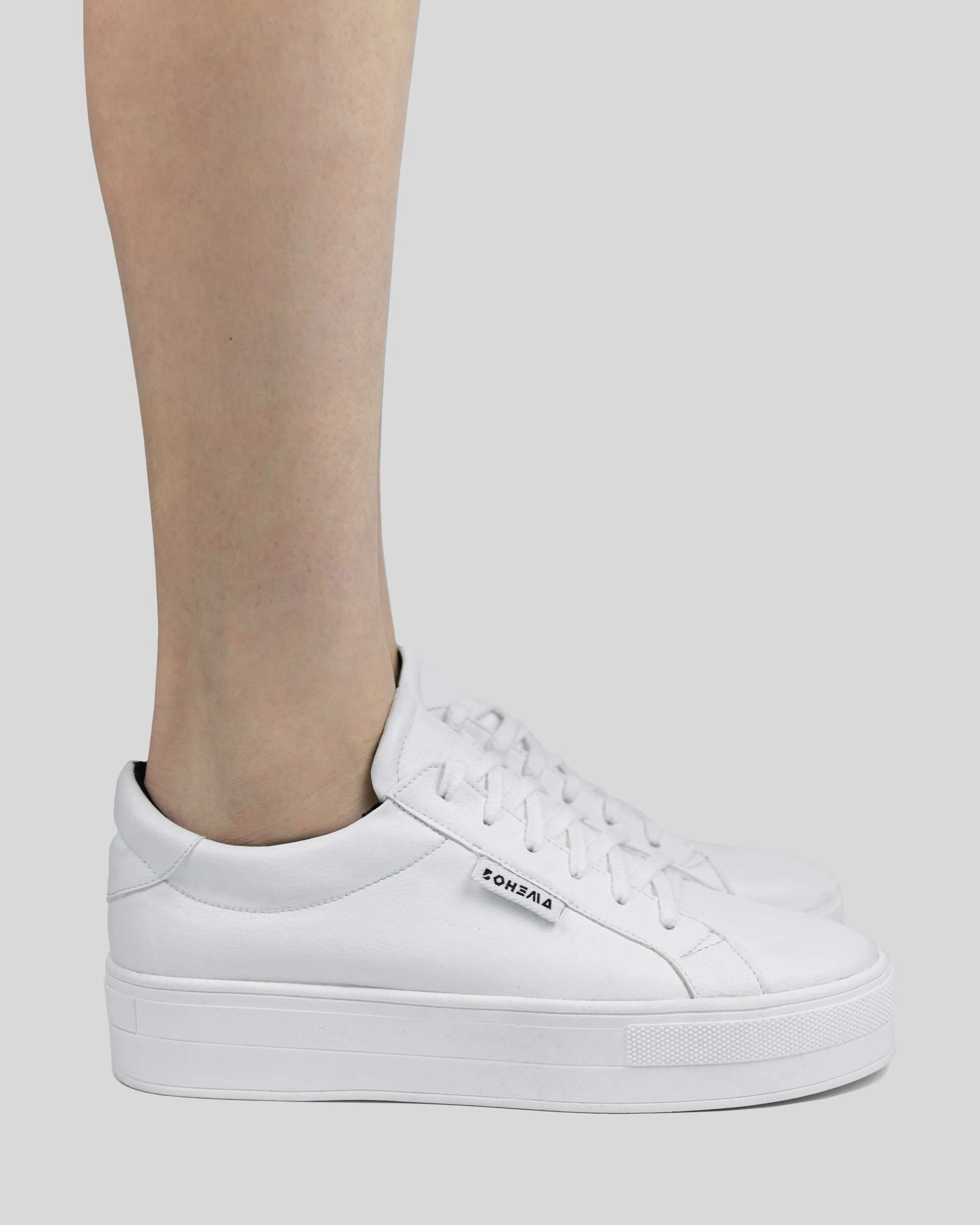 Bohema Sneakers Vegea Grape Leather Aware Sneakers  White