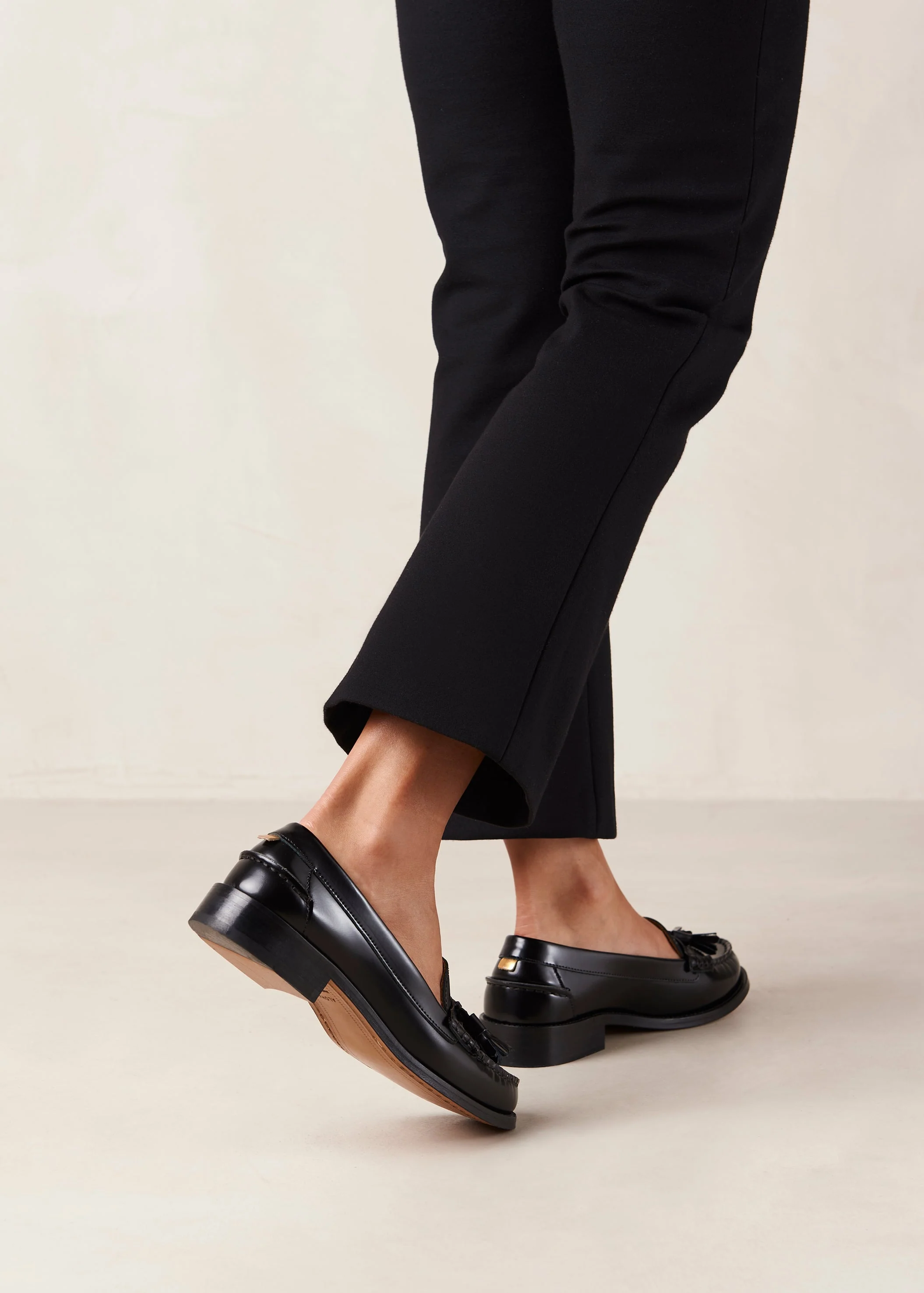 Terrane Leather Loafers Black