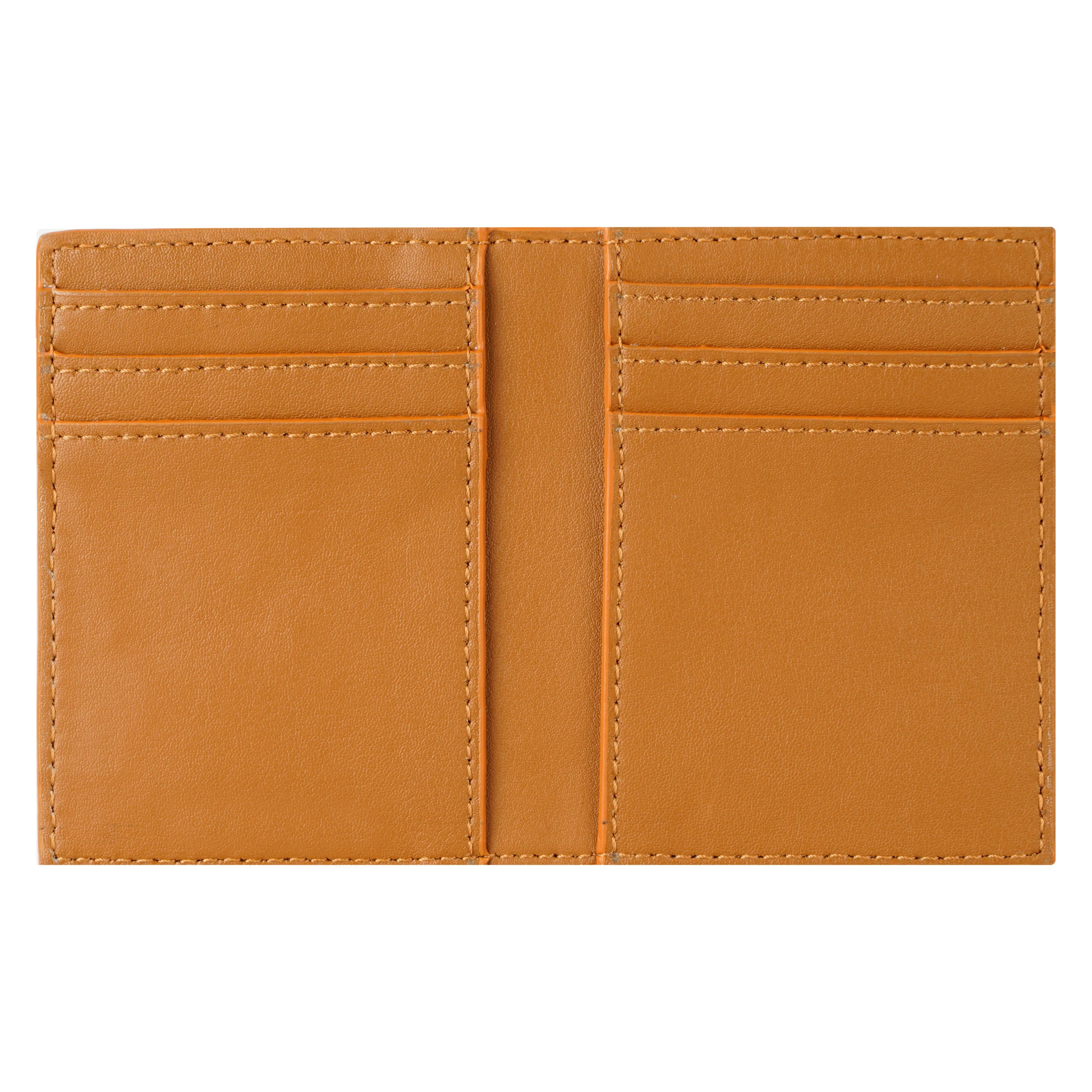 Cactus Leather BiFold Card Holder Cognac
