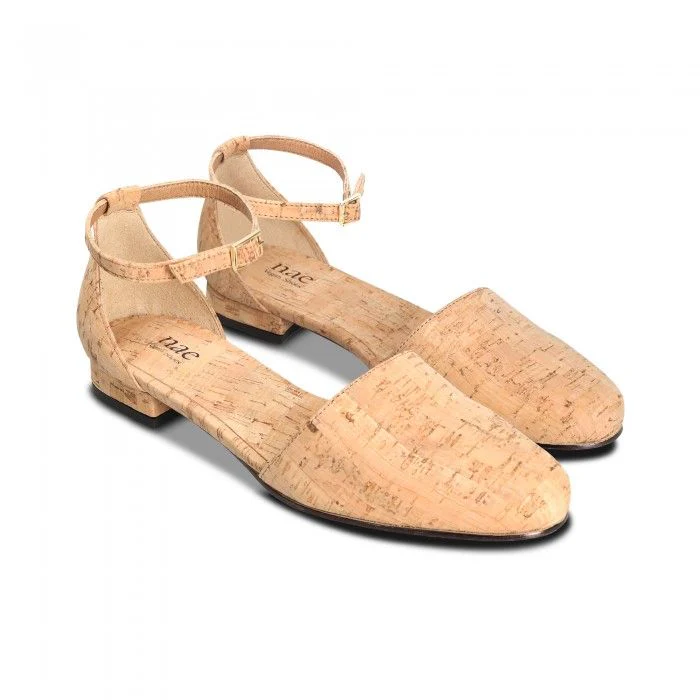 Flora Cork Vegan Ballerinas