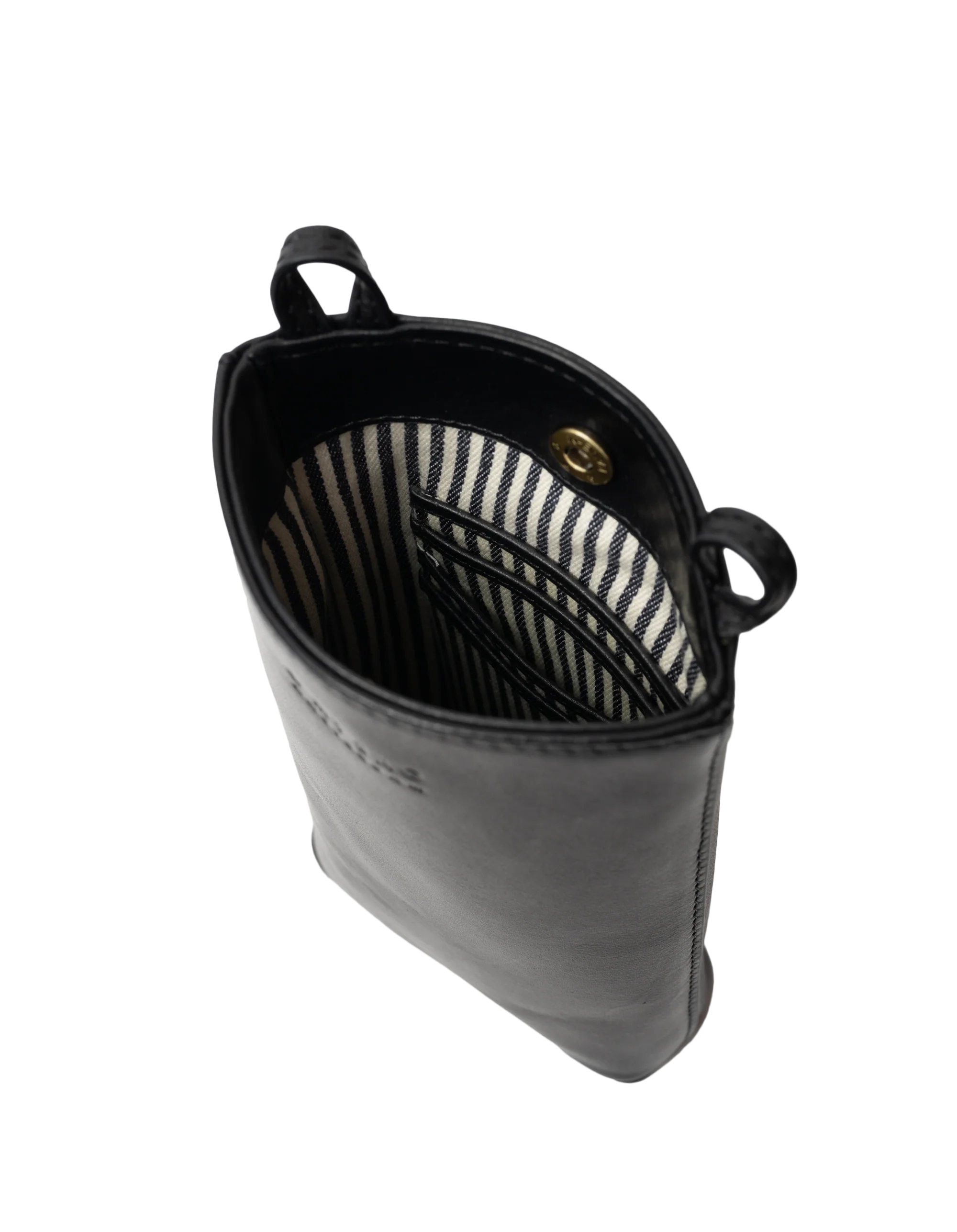 Charlie Phone Bag Classic Leather Black