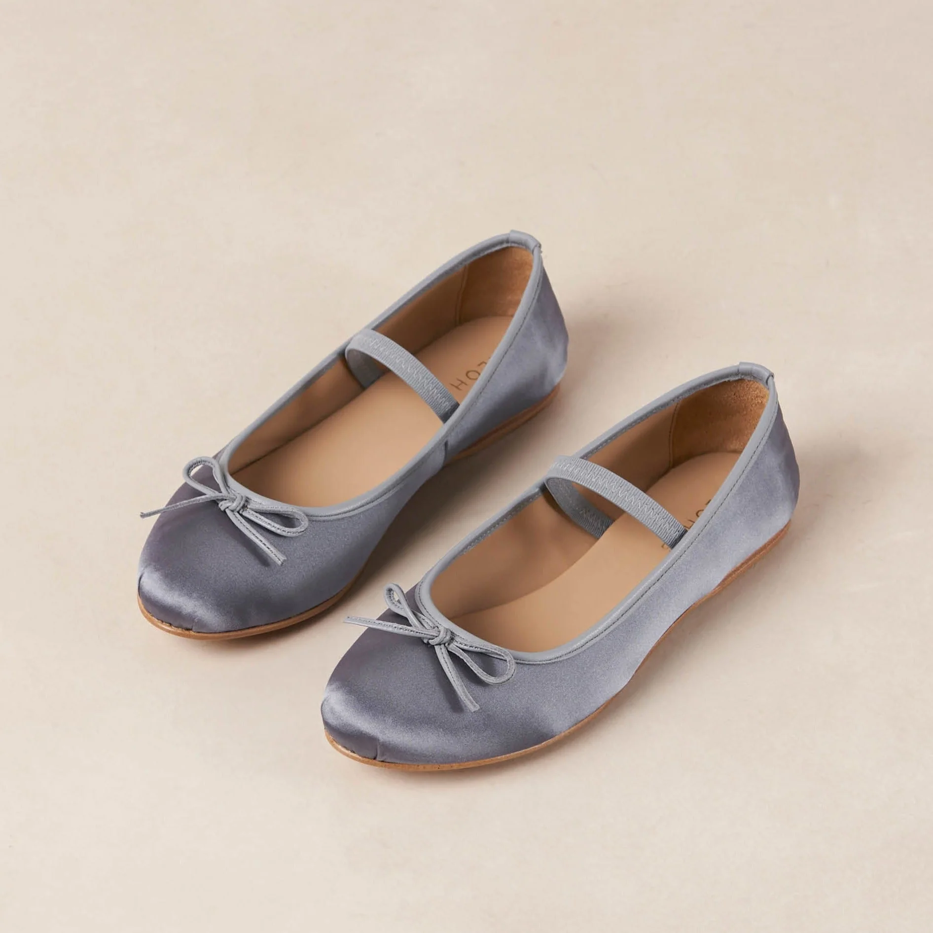 Odette Stone Ballet Flats Grey