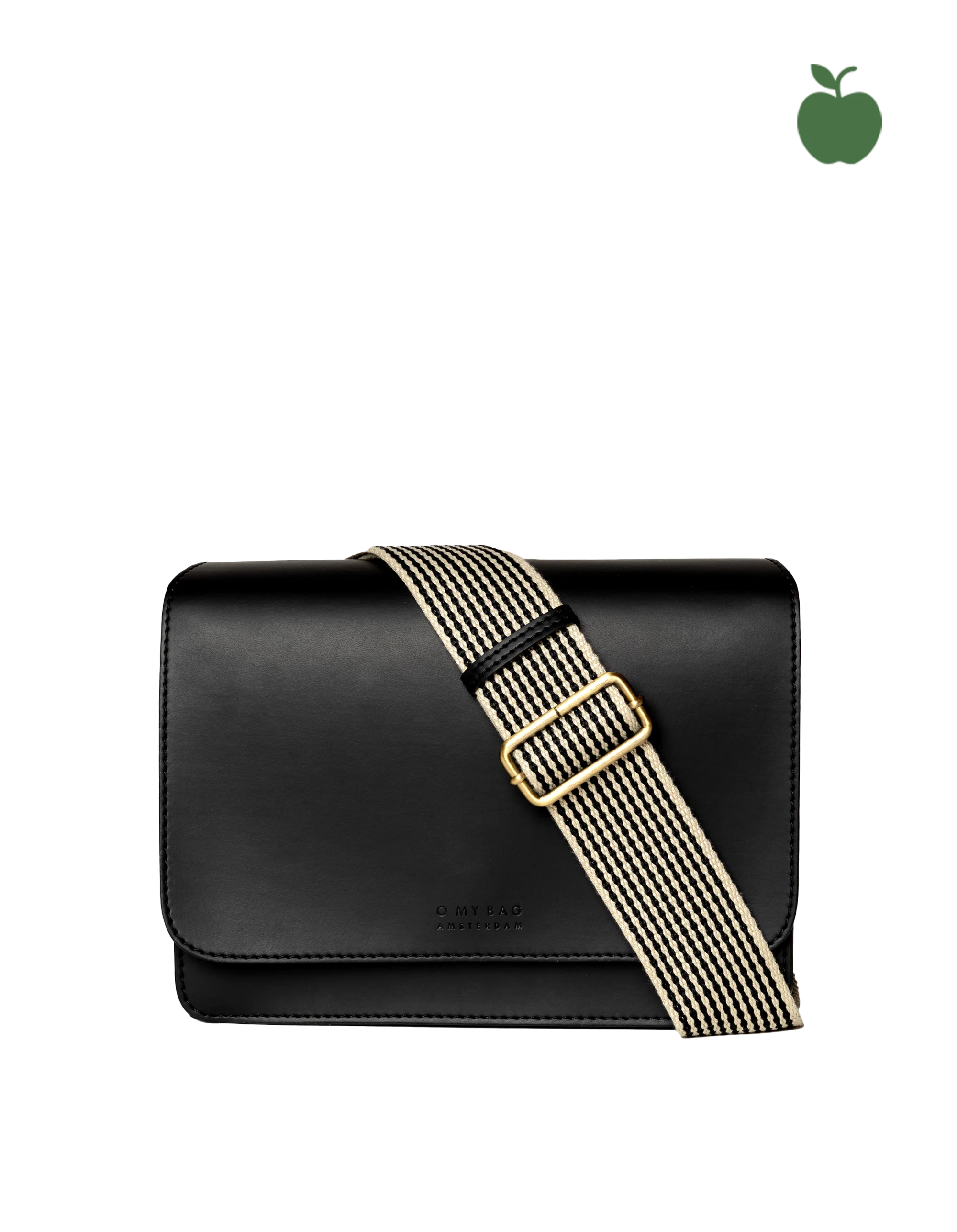 Audrey Black Apple Leather