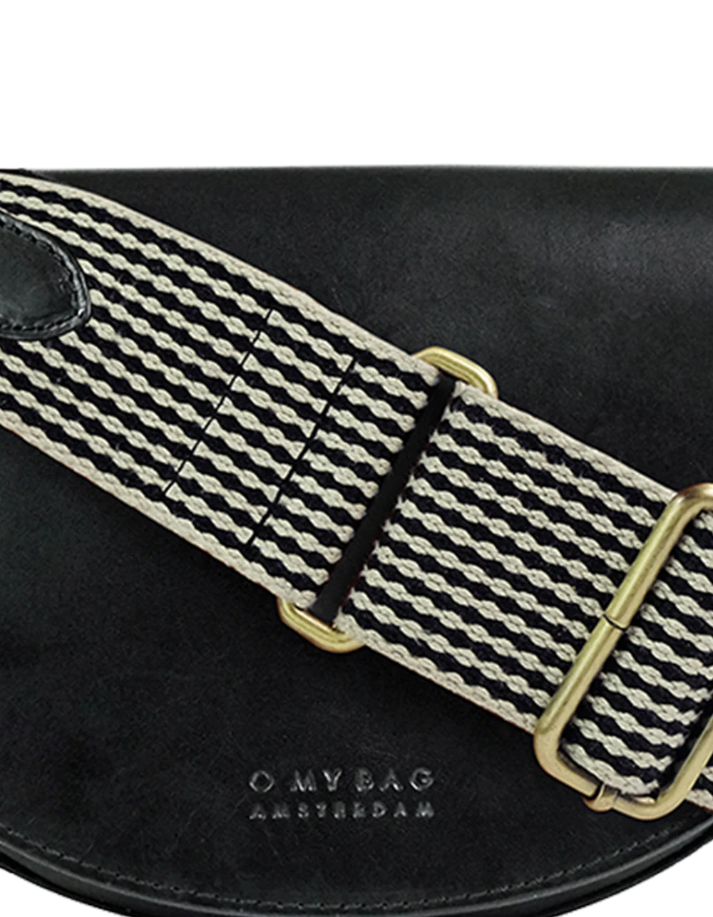 Laura Bag Checkered Classic Leather Black