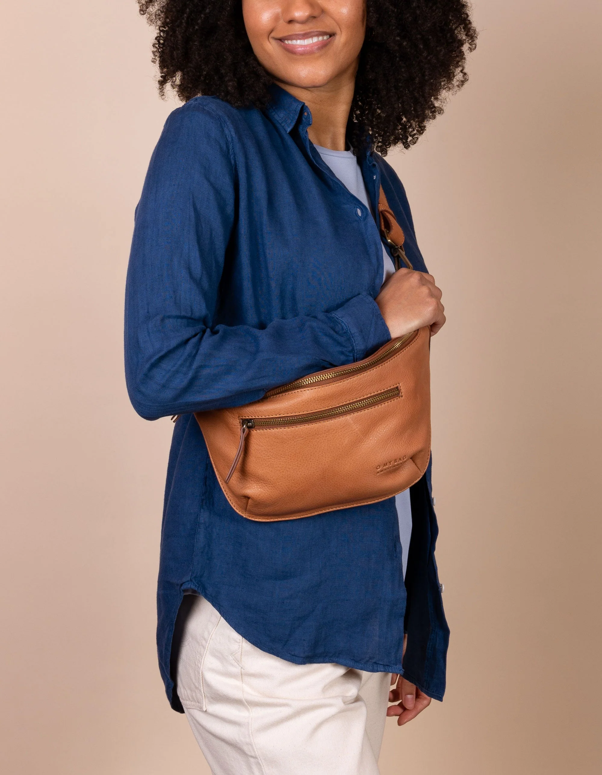 Drew Bum Bag Soft Grain Leather Wild Oak