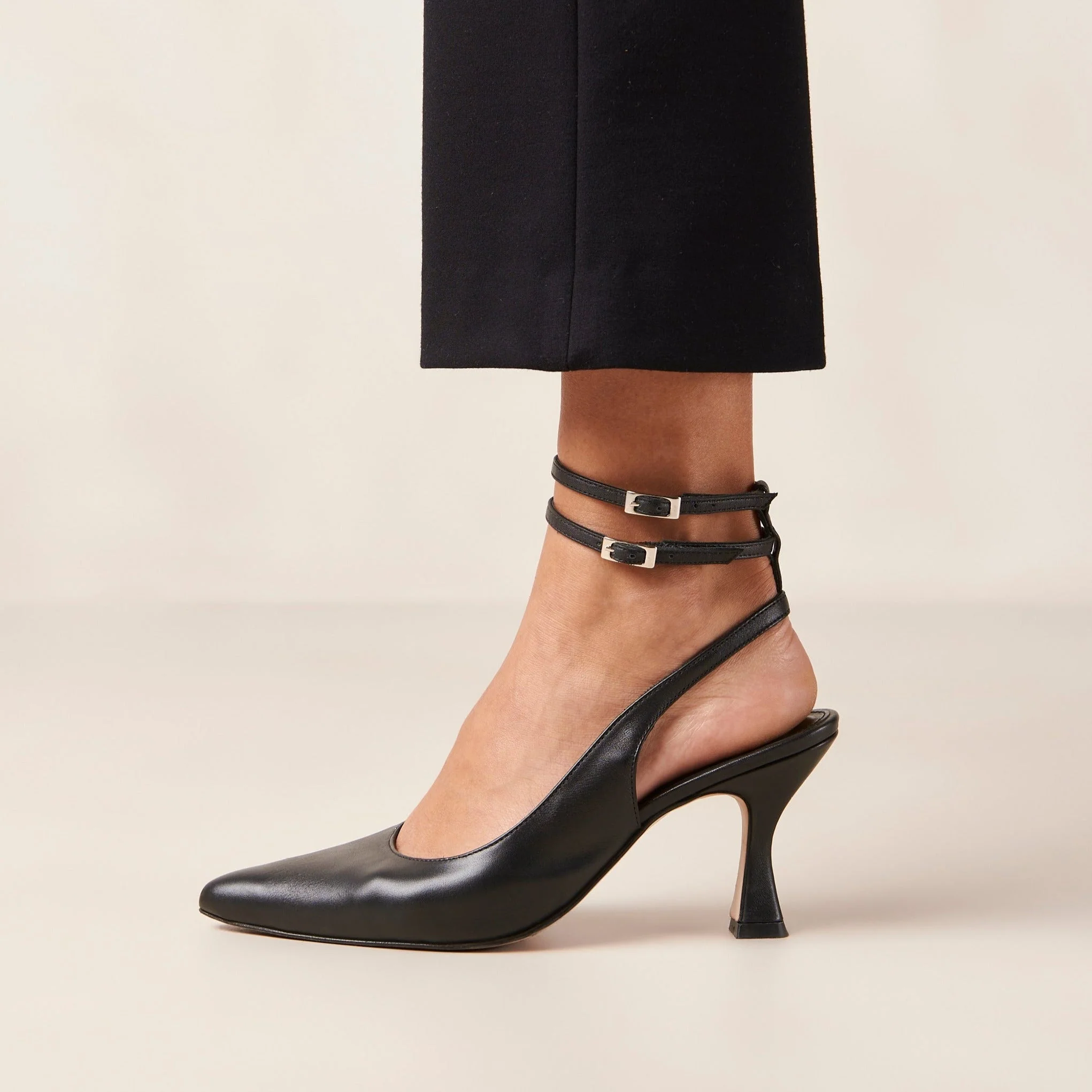 Louise Leather Pumps Black