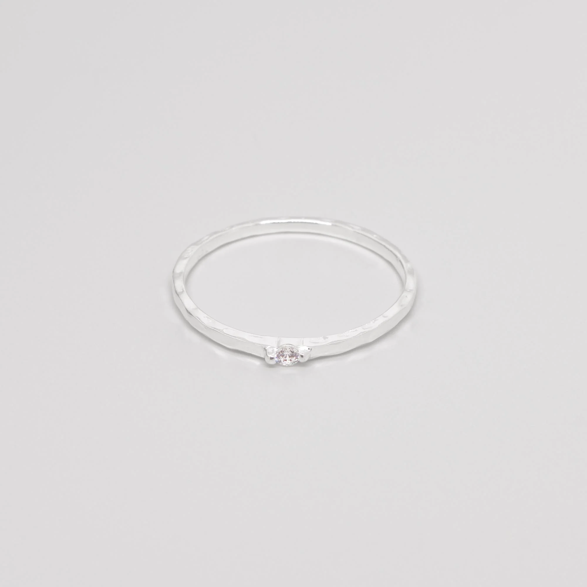 Hammered Sparkle Ring