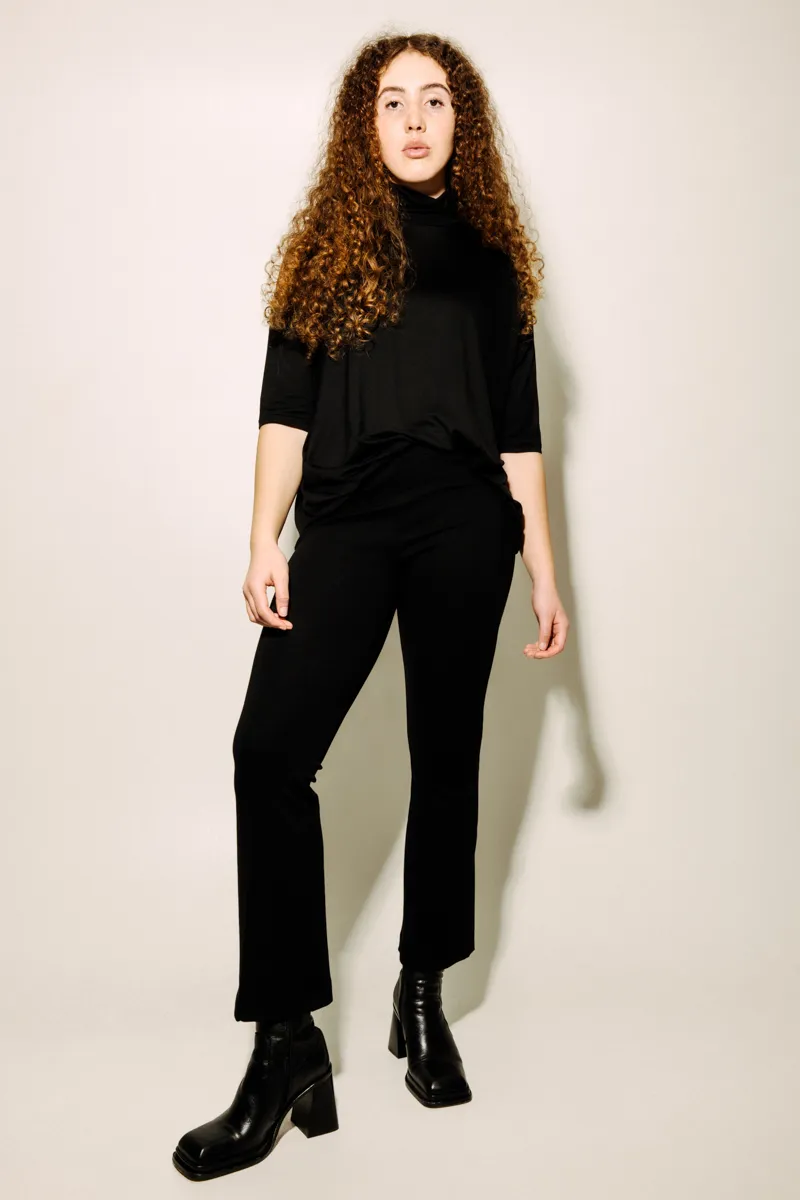 Lou Straight Pants Black
