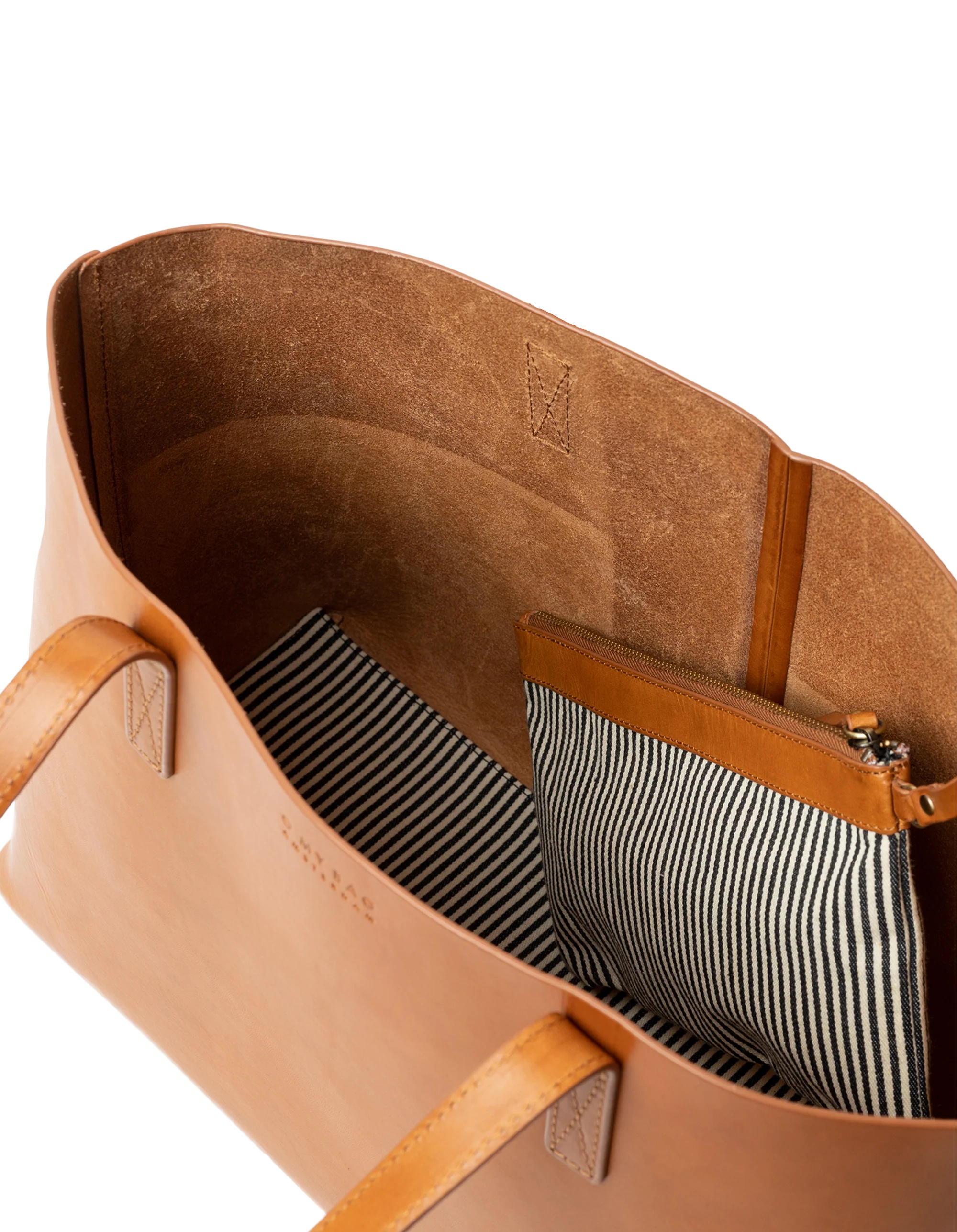 Sam Classic Leather Shopper Bag Cognac