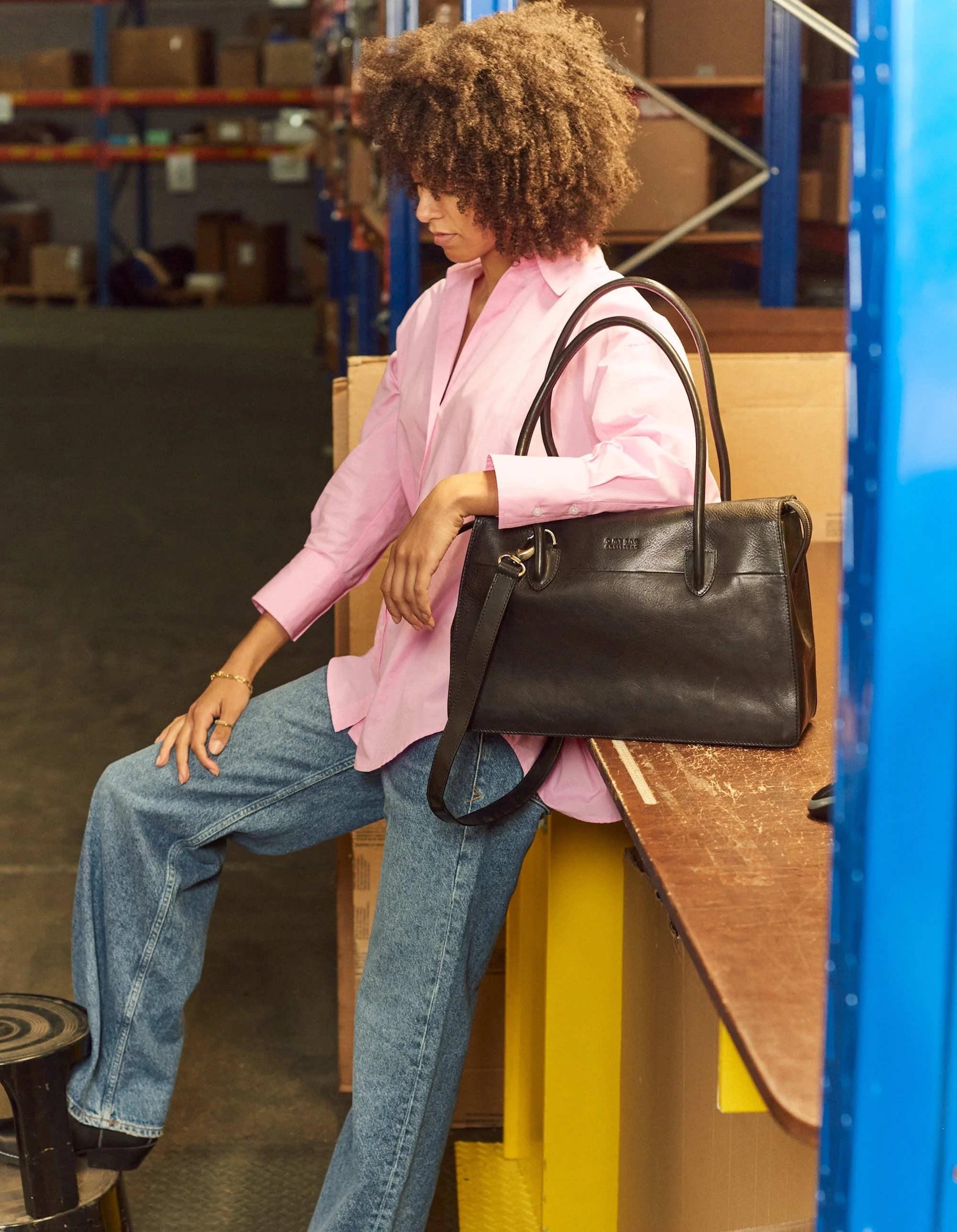 Kate Stromboli Leather Black