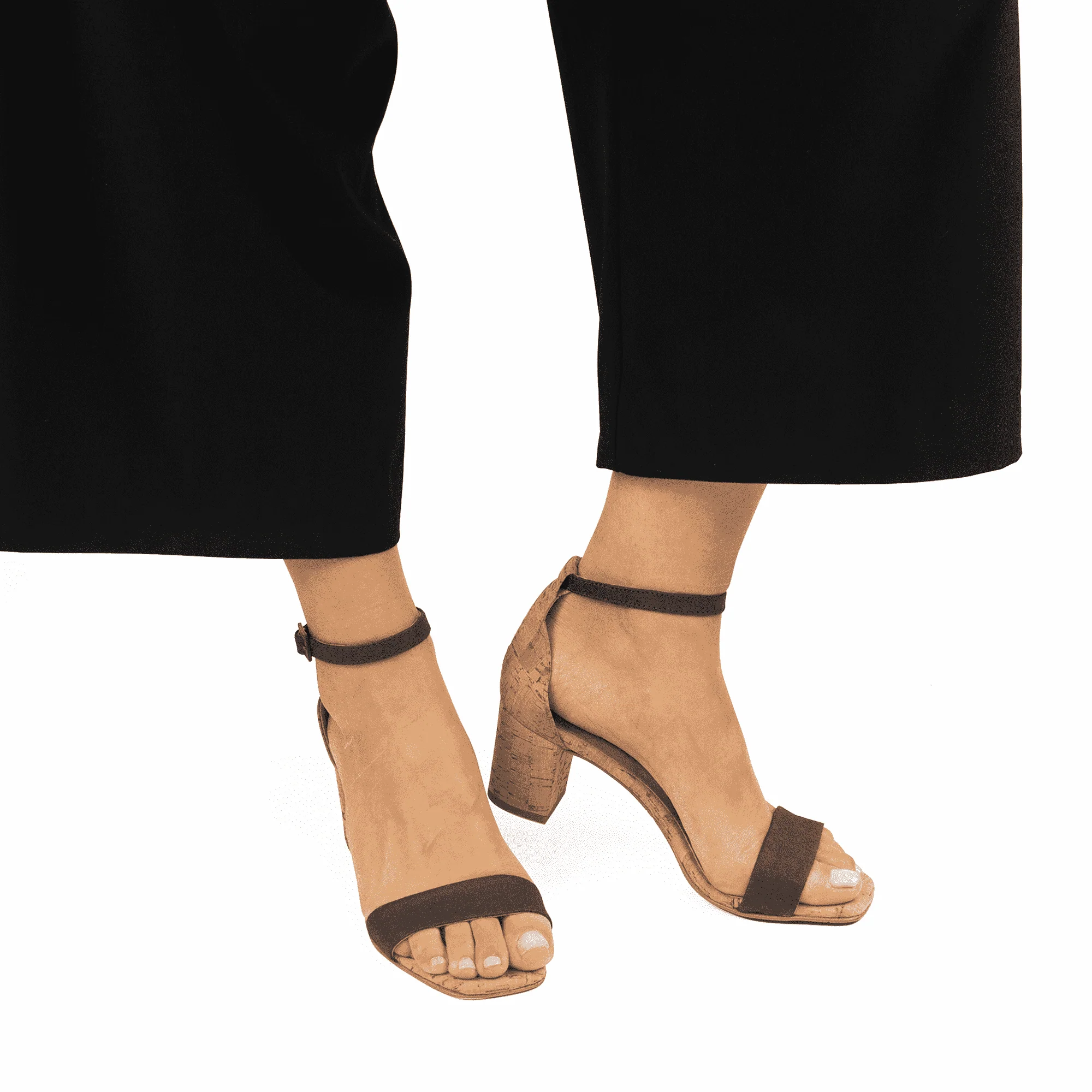 Margot Cork Sandals Brown