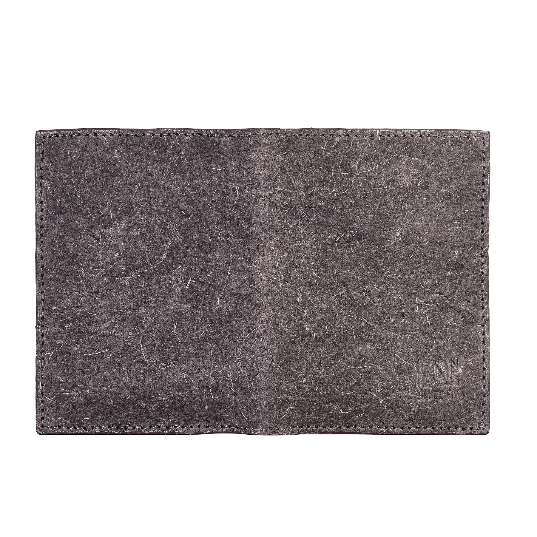 Coconut Leather BiFold Card Holder Dark Grey
