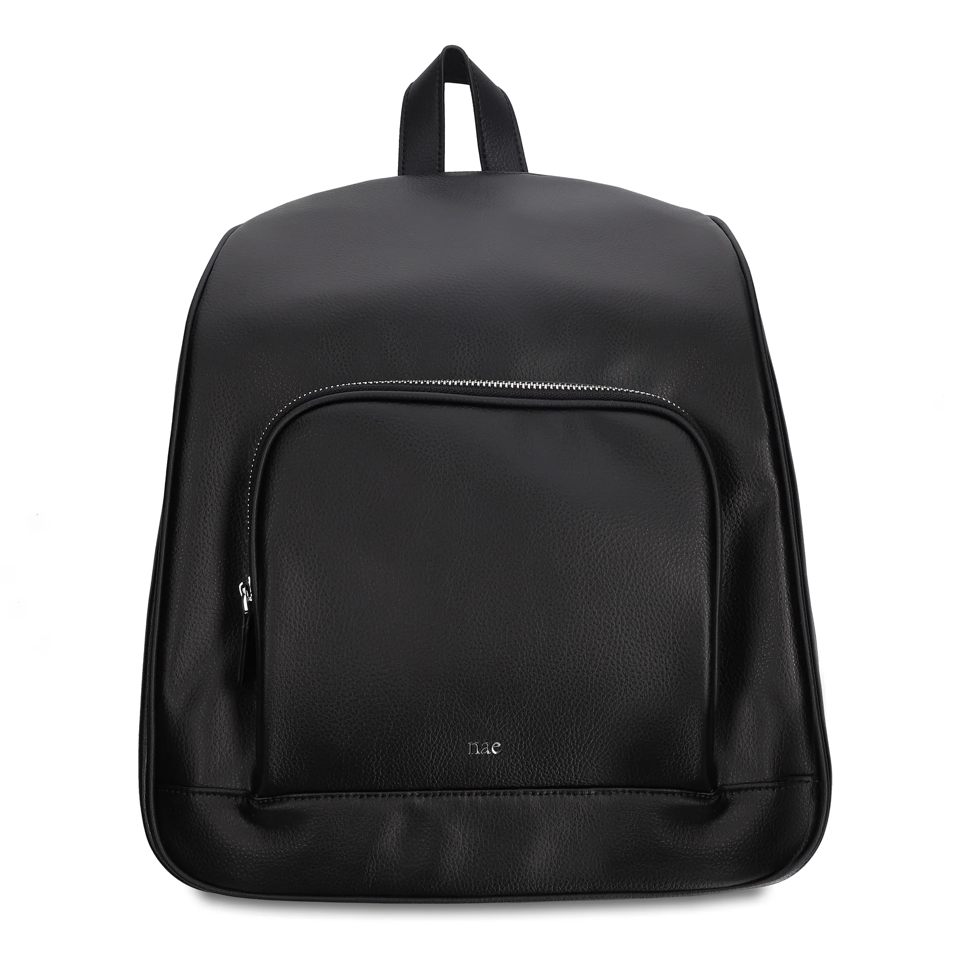 Mika AppleSkin Backpack with Zipper Pockets Black