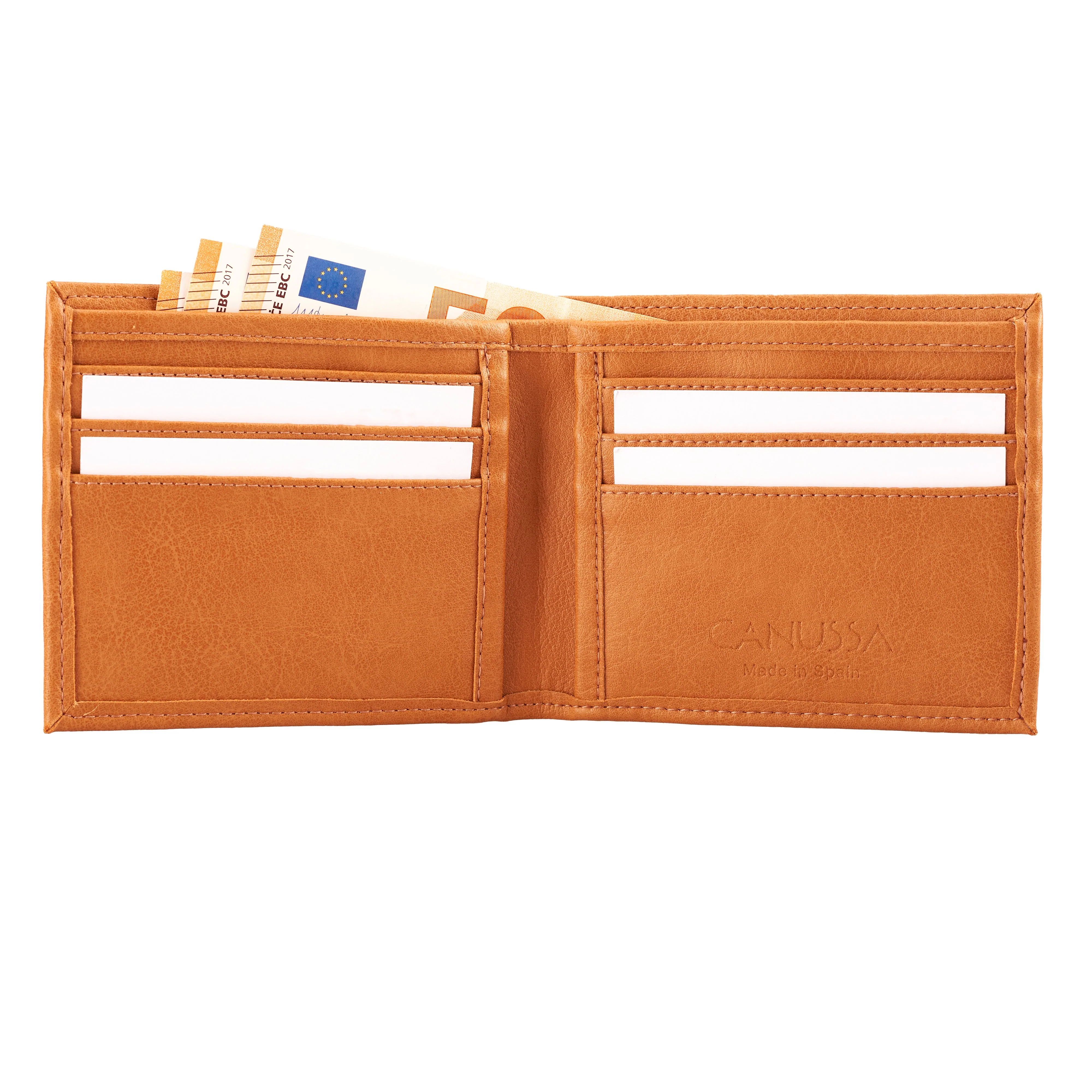 Slim Vegan Wallet Camel
