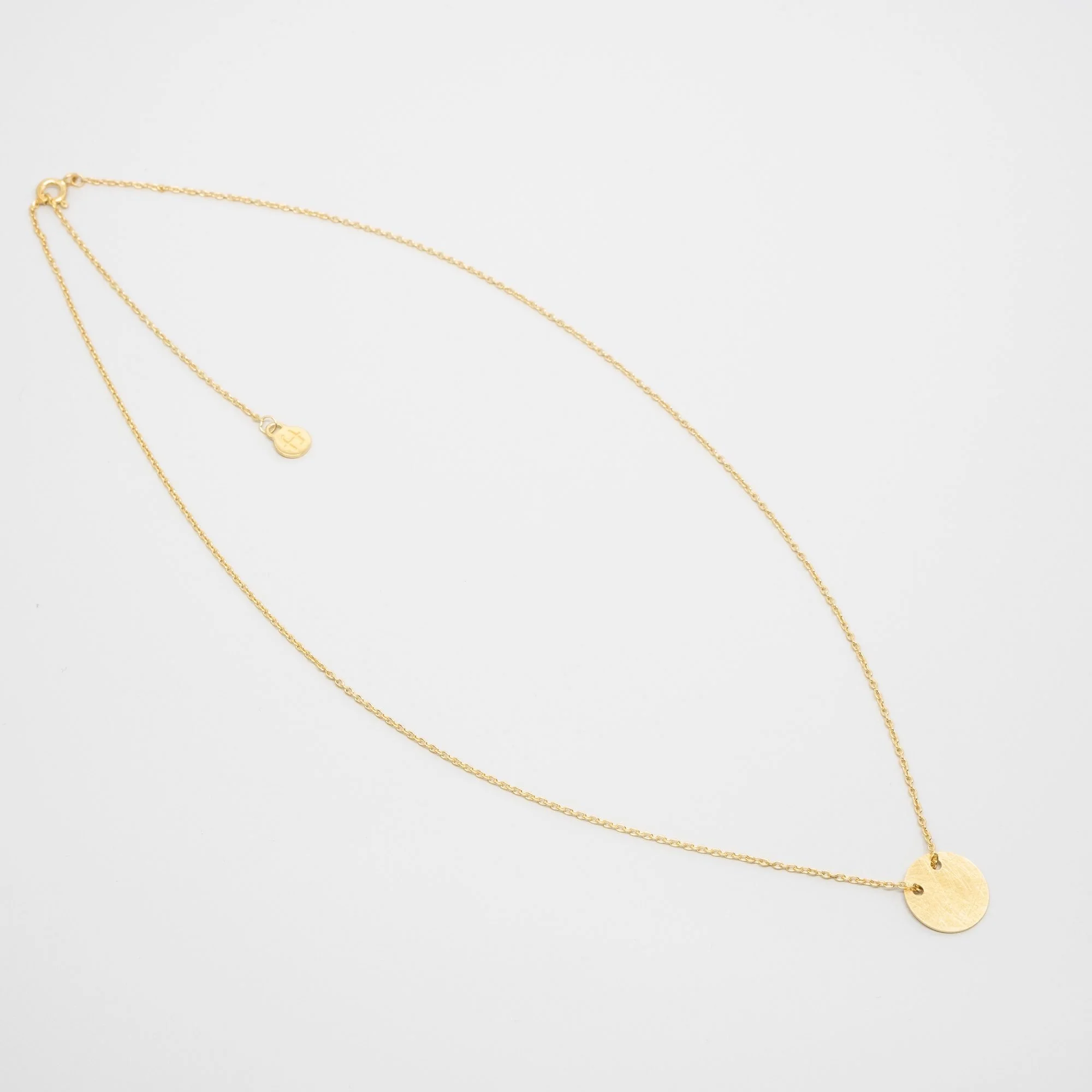 Satin Disc Necklace