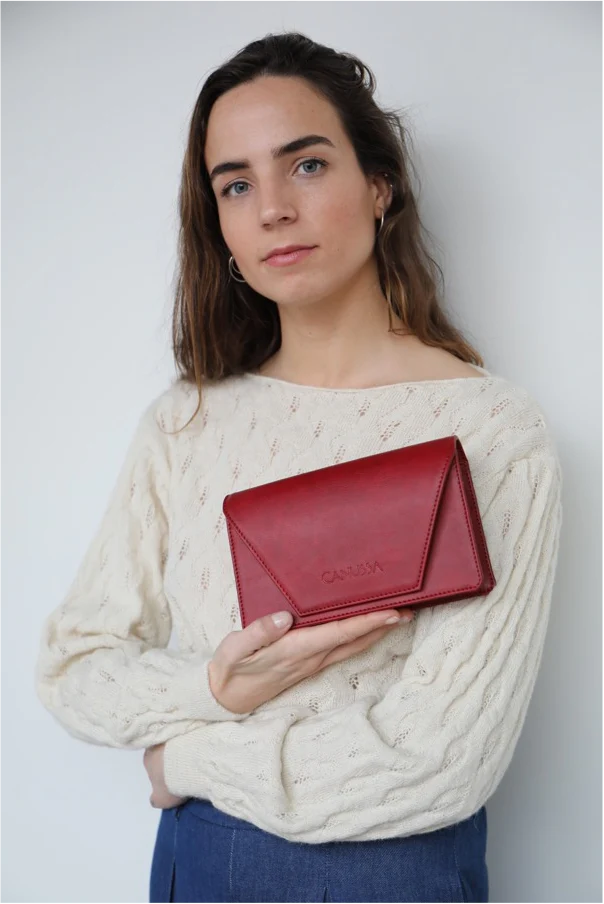 Hybrid Fultifuncional Vegan Bag Red