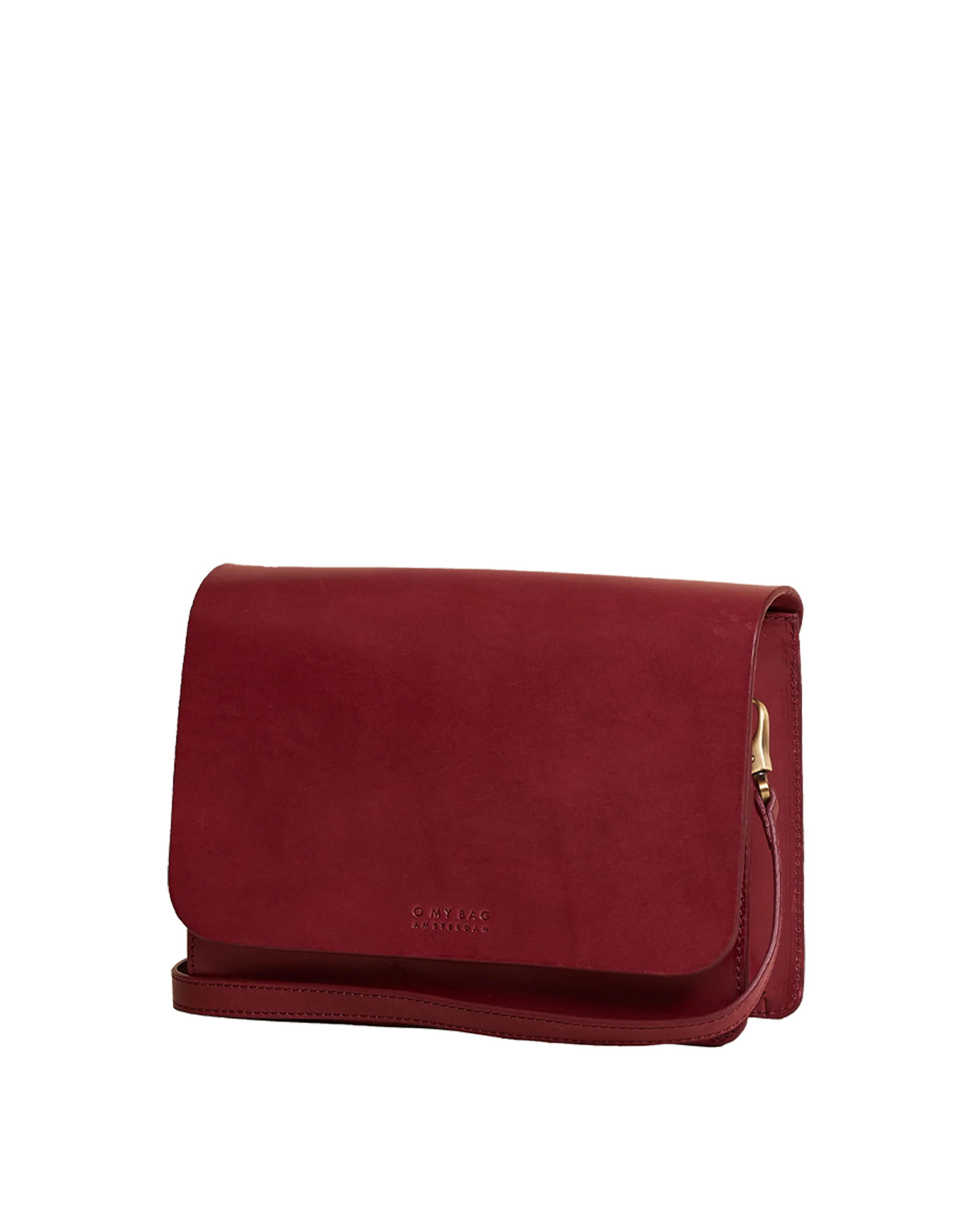 Audrey Ruby Checkered Classic Leather