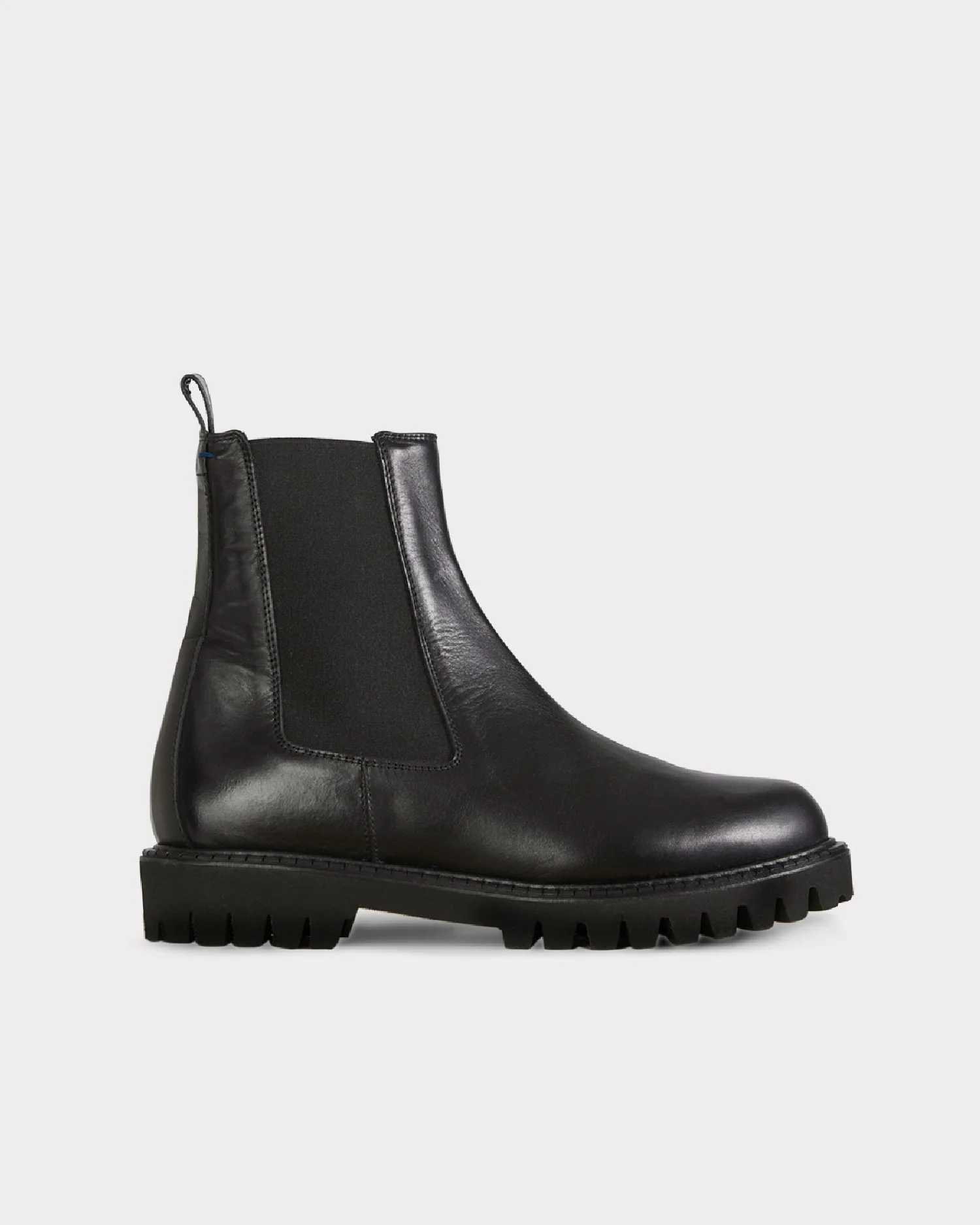 The Leather Lug Sole Black